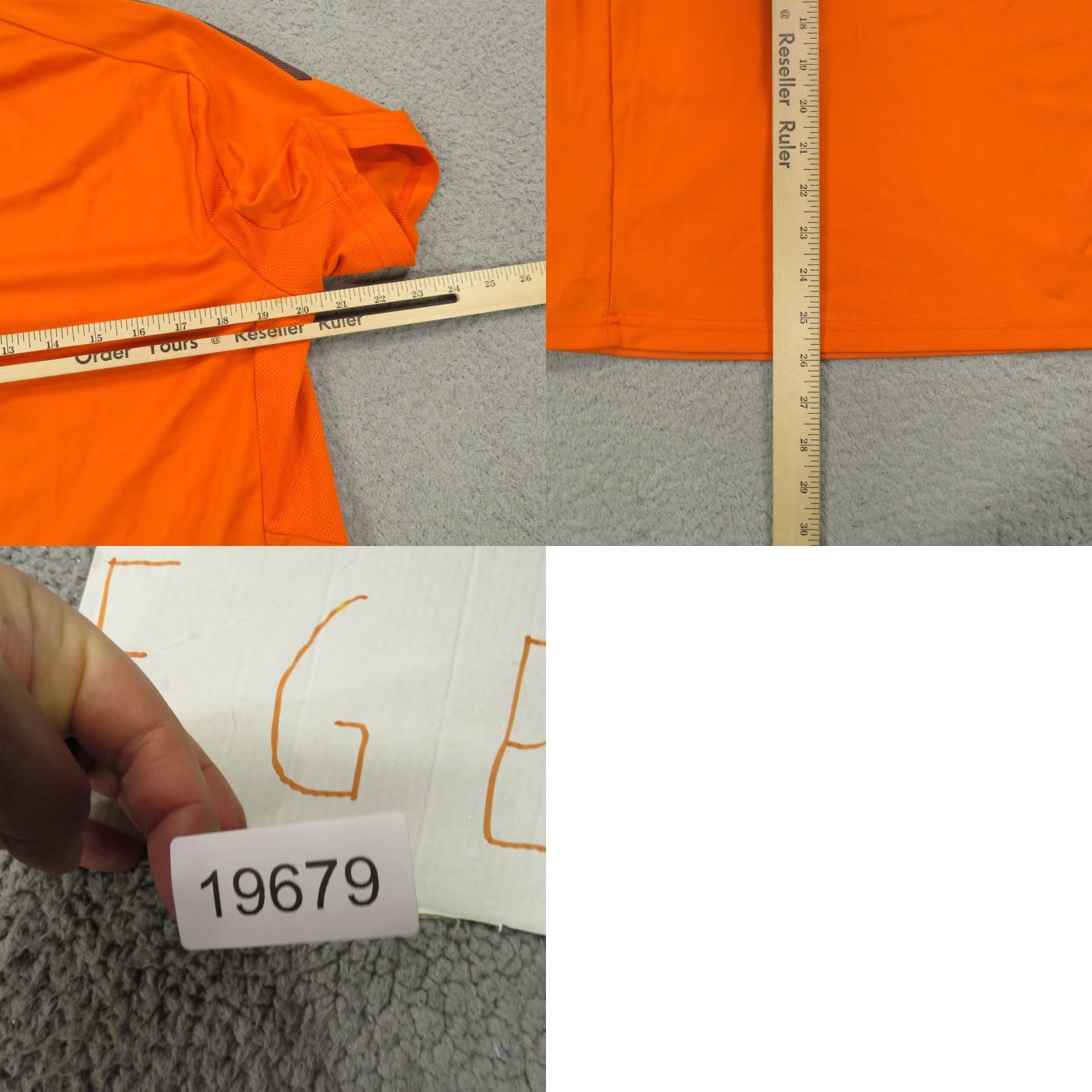 Vintage VINTAGE Polo Sport Shirt Mens M Orange Navy Jersey Crest Patch PSFC Soccer Size US M / EU 48-50 / 2 - 9 Thumbnail