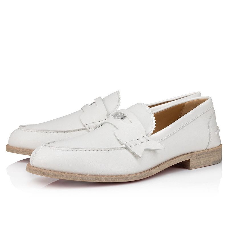 Christian Louboutin penny flat white Size US 10 / EU 43 - 1 Thumbnail