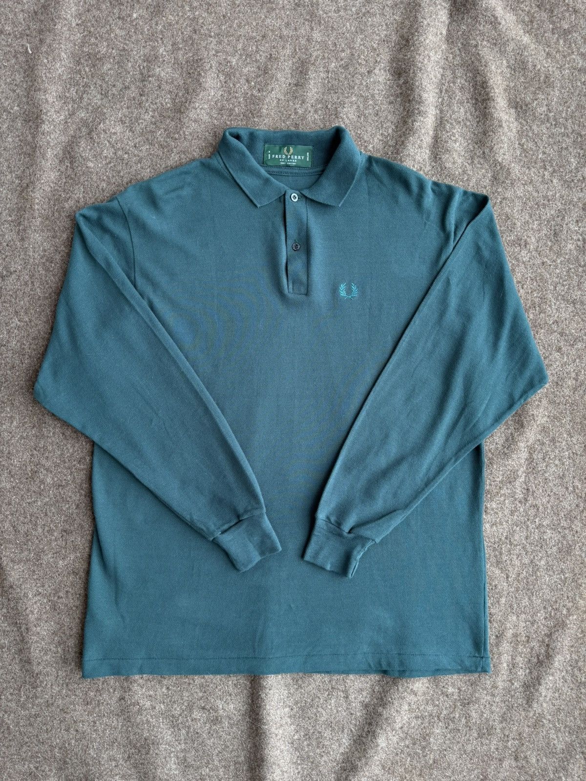 Fred Perry Vintage Fred Perry Made in England Long Sleeve Polo Size US XXL / EU 58 / 5 - 3 Thumbnail
