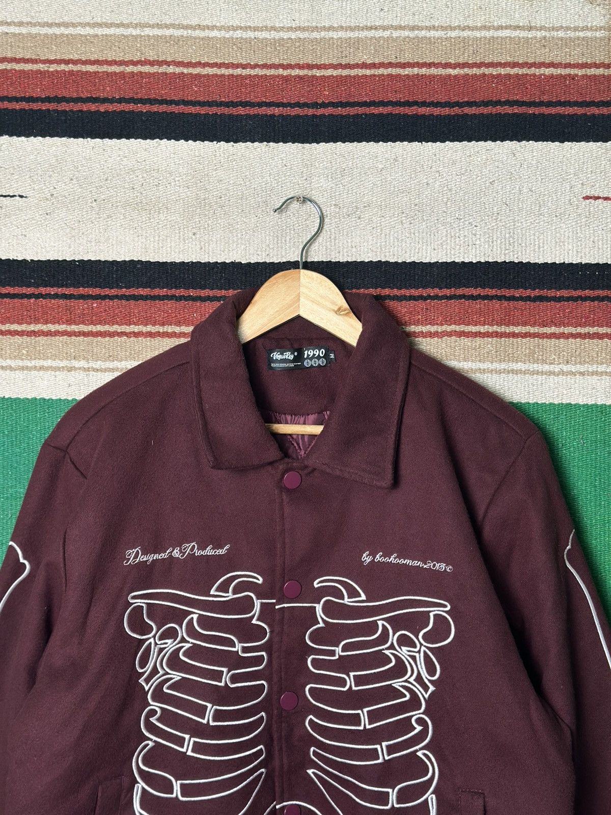 Other Skeleton Varsity Jacket Punk Style by Backnumber 1990 Size US M / EU 48-50 / 2 - 2 Thumbnail