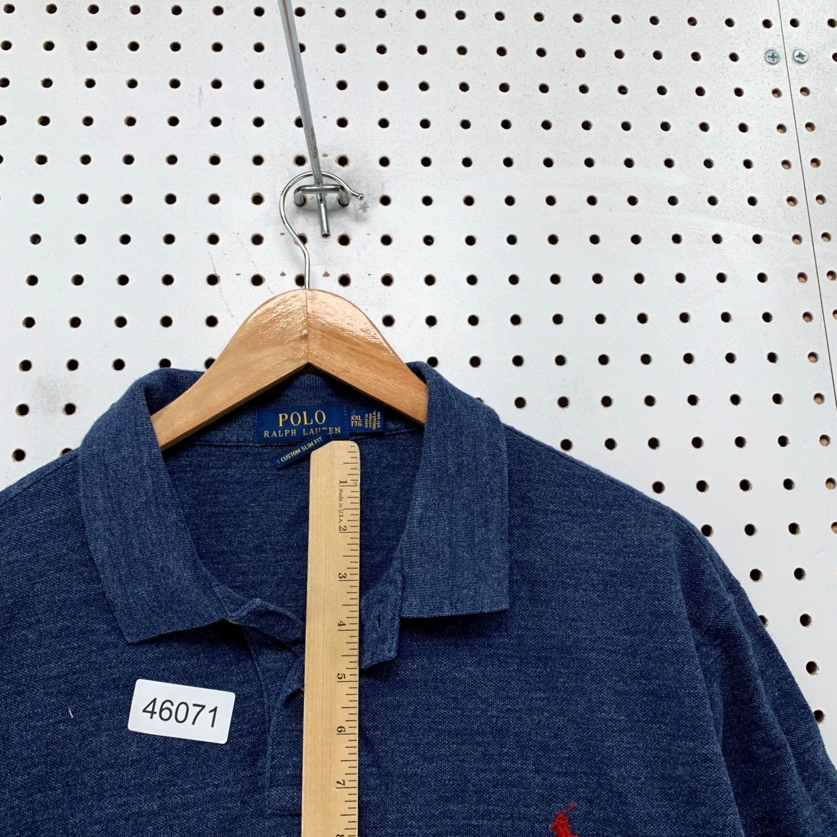 Polo Ralph Lauren Polo Ralph Lauren Shirt Mens 2XL Indigo Blue Preppy Slim Fit Size US XXL / EU 58 / 5 - 7 Thumbnail