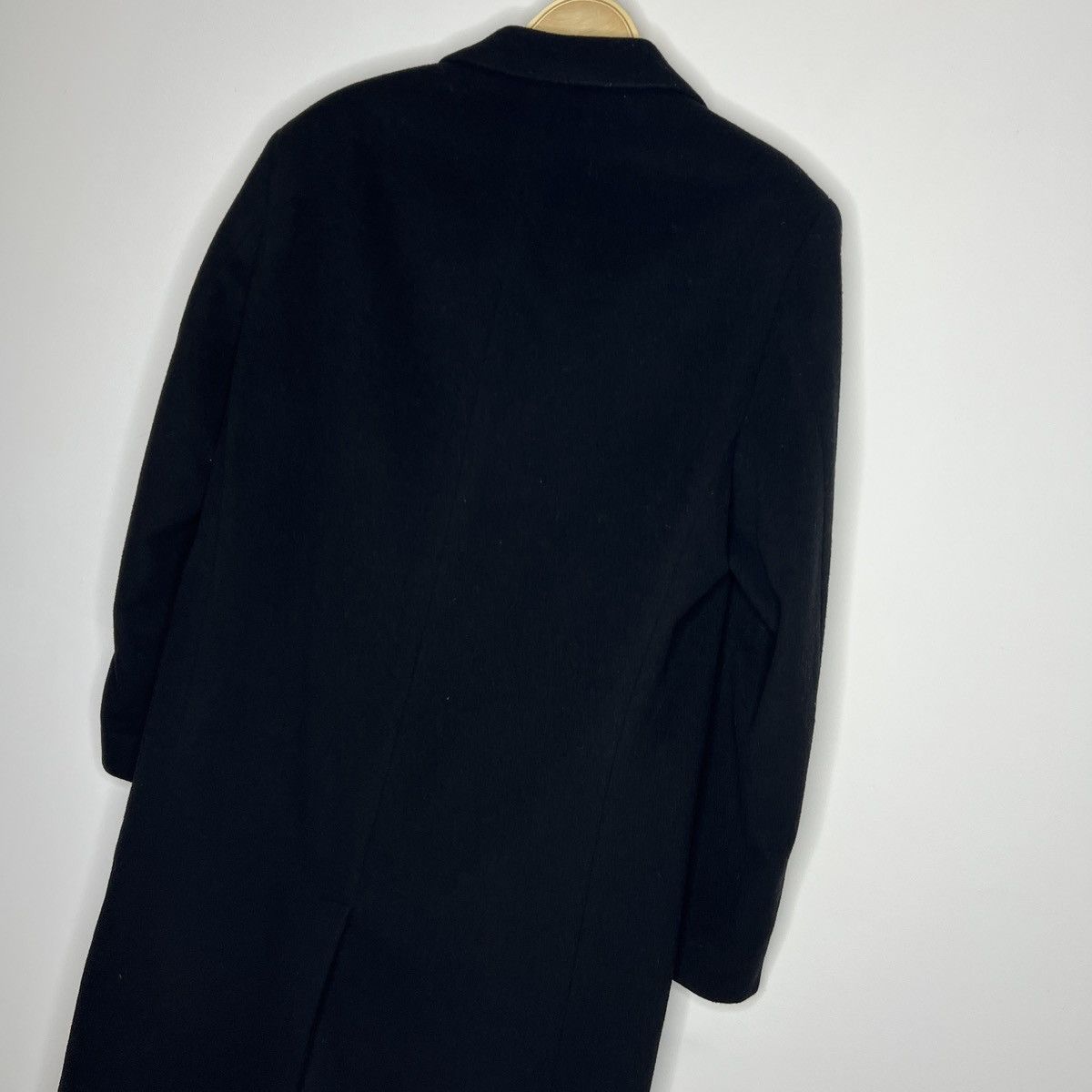 Hugo Boss Vintage Hugo Boss Wool Long Coat Jacket Black 90s Size US M / EU 48-50 / 2 - 6 Thumbnail