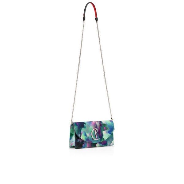 Christian Louboutin o1s1wg111124 Size: OS/ Loubi54 Crepe Clutch in Multicolor Size ONE SIZE - 5 Thumbnail