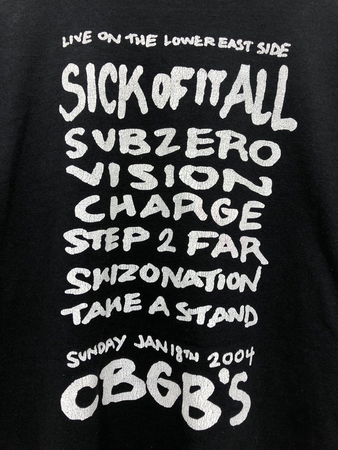 Band Tees × Vintage Vintage 04's Sick of it All Subzero Vision Charge Step 2far Size US L / EU 52-54 / 3 - 6 Thumbnail