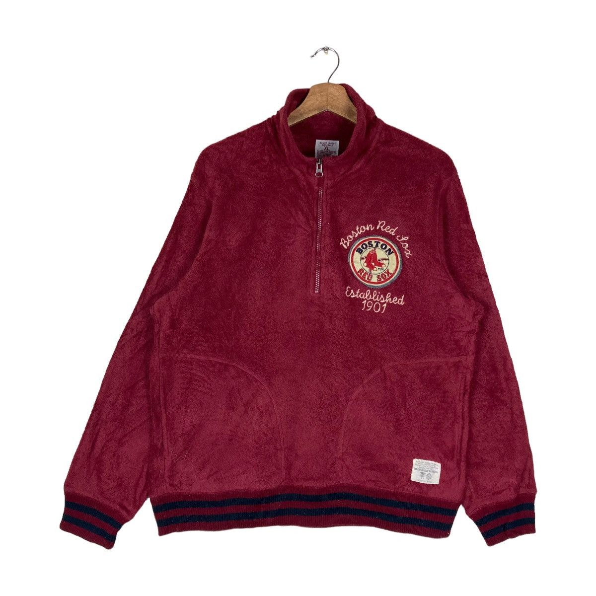 Uniqlo Major League Baseball X Uniqlo Quarter Zip Fleece Sweatshirt Size US XL / EU 56 / 4 - 1 Thumbnail