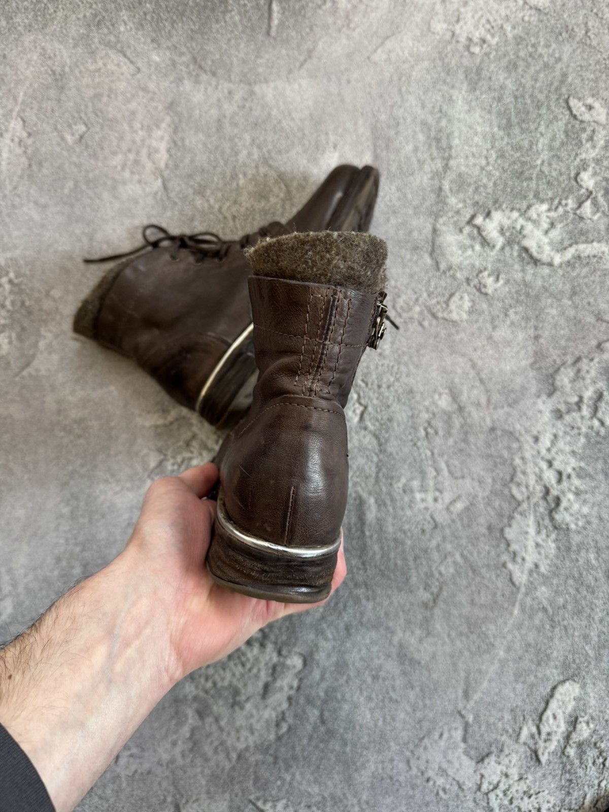 A.S.98 × Vintage AS98 A.S.98 Airstep 37 leather zip biker shoes boots cowboy Size US 7 / IT 37 - 5 Thumbnail