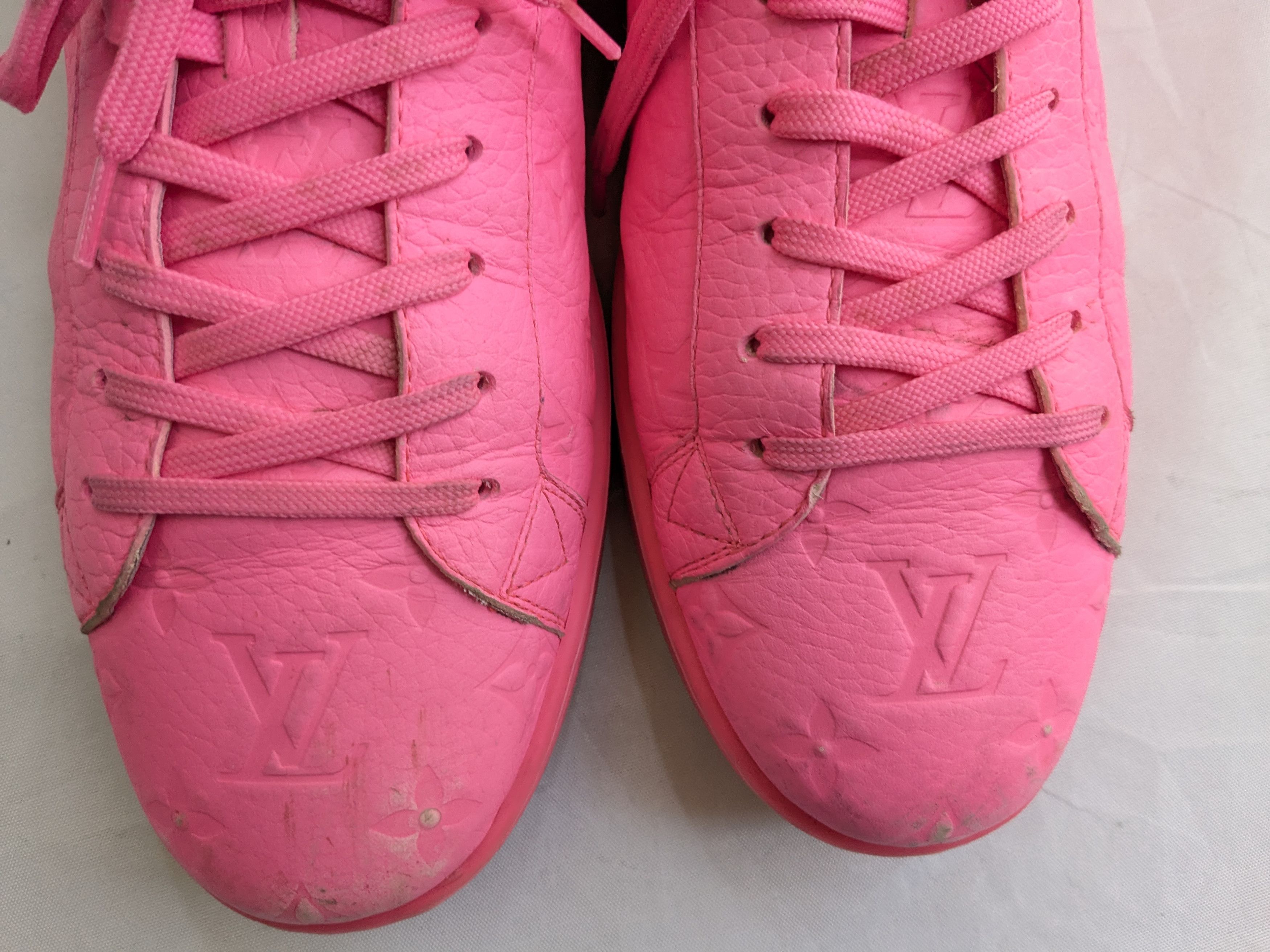 Louis Vuitton Louis Vuitton Monogram Sneakers Pink 10.5 Logo Size US 10.5 / EU 43-44 - 6 Thumbnail