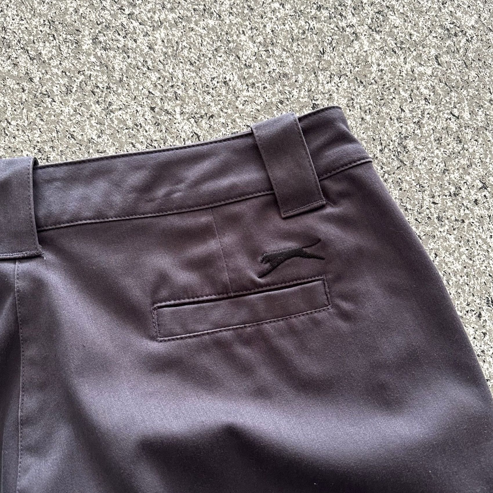 Vintage Slazenger Pants Women Size 4 Straight Flat Front Stretch Grey Lavender Size 27" / US 4 / IT 40 - 6 Thumbnail