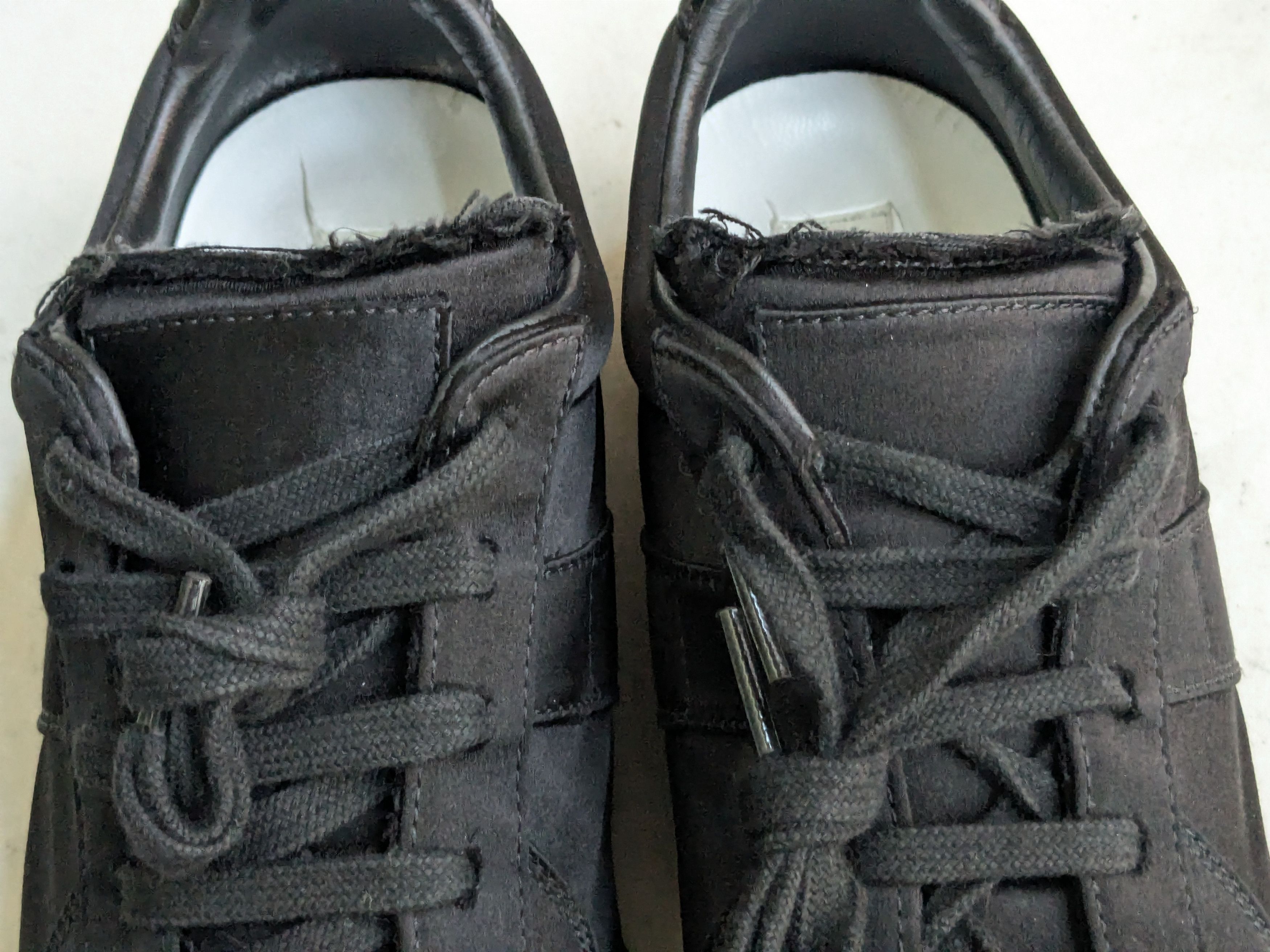 Maison Margiela Maison Margiela GAT Replica Black Satin 9 42 Low Tops Size US 9 / EU 42 - 4 Thumbnail