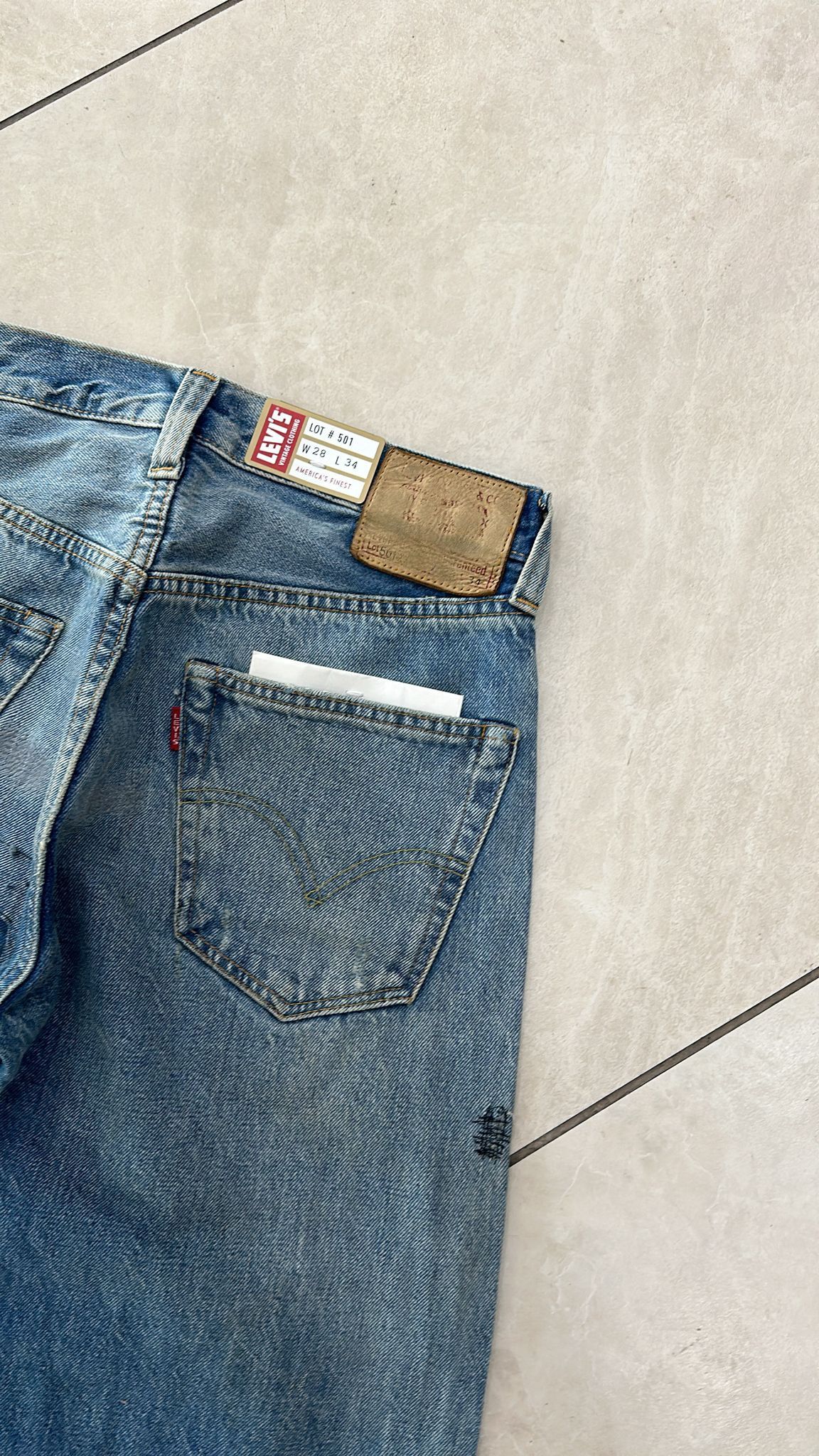 Levi's Vintage Clothing LVC Levi's Vintage Clothing 1947 501XX BigE Selvedge Jeans Size US 28 / EU 44 - 7 Thumbnail