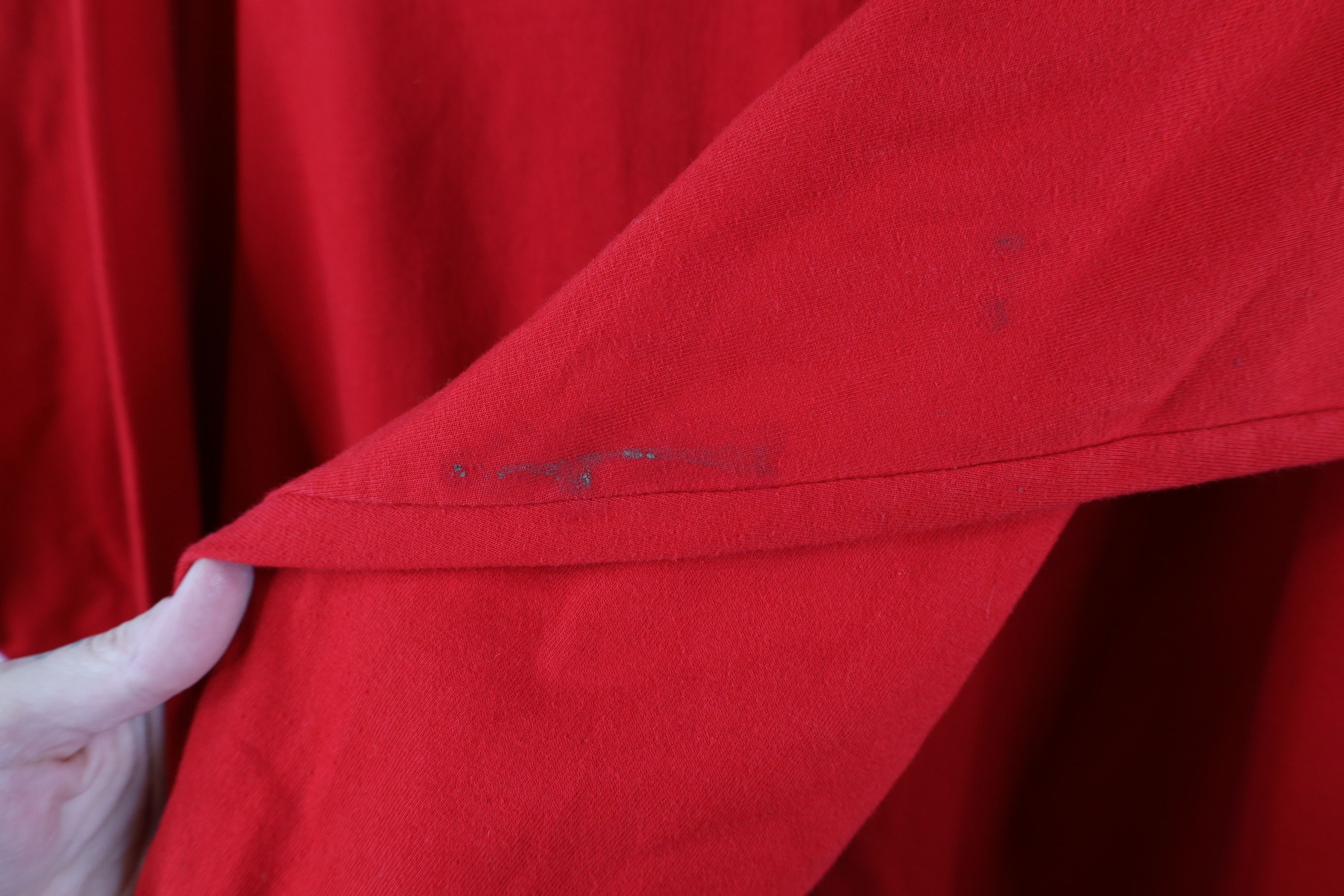 Vintage Vintage 90s Streetwear Mock Neck Long Sleeve T-Shirt Red USA Size US XL / EU 56 / 4 - 4 Thumbnail