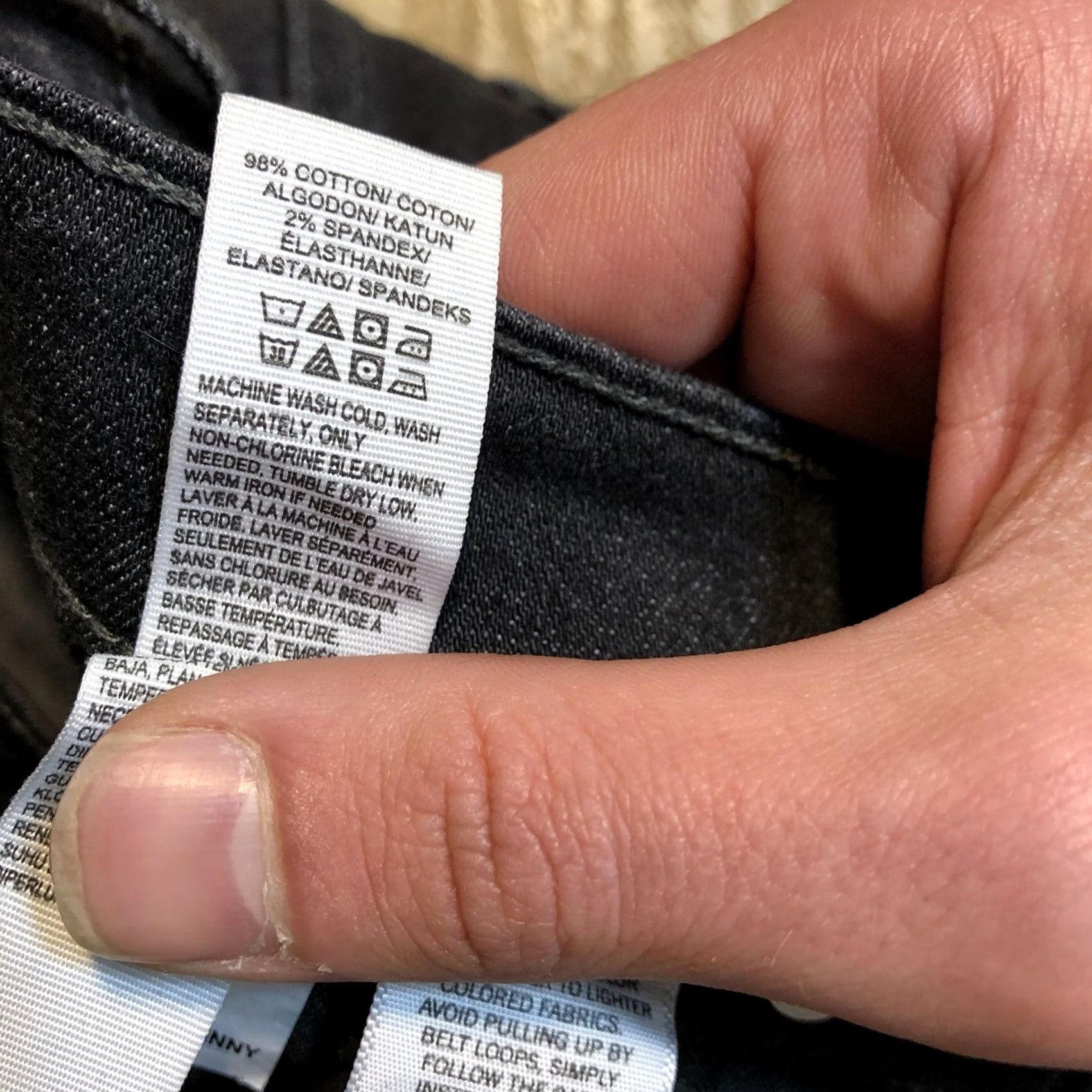 Lucky Brand Lucky Brand Jeans Womens Charlie Skinny Crop Black Distressed Denim 4 25.5 Size 27" / US 4 / IT 40 - 7 Thumbnail