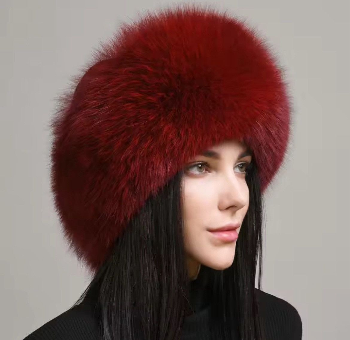 Japanese Brand Aesthetic Fox Fur Hat Unisex Size ONE SIZE - 1 Thumbnail