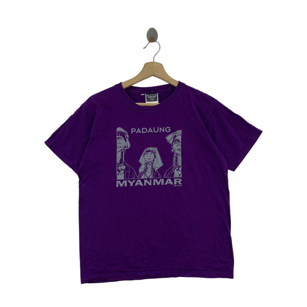 Vintage PADAUNG MYANMAR CULTURE Art Tee Shirt Top