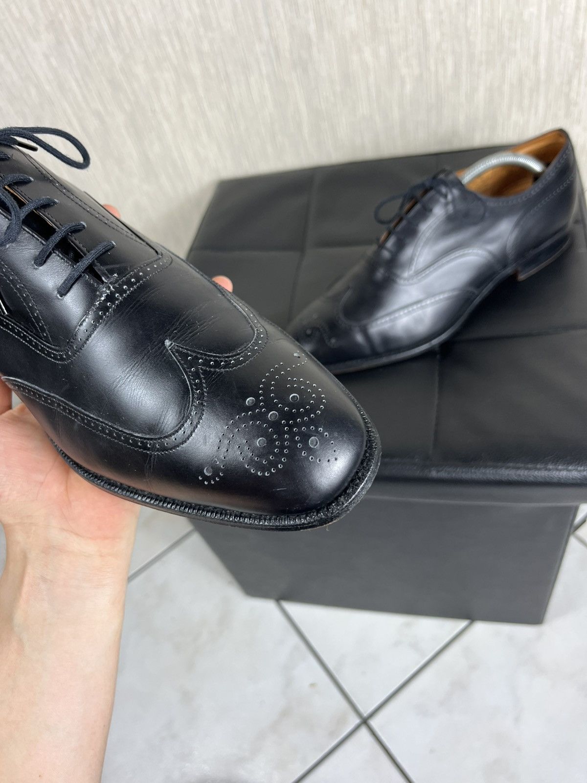 Church's × Vintage Vintage Church’s oxford brogues bordeaux leather shoes Size US 11.5 / EU 44-45 - 9 Thumbnail
