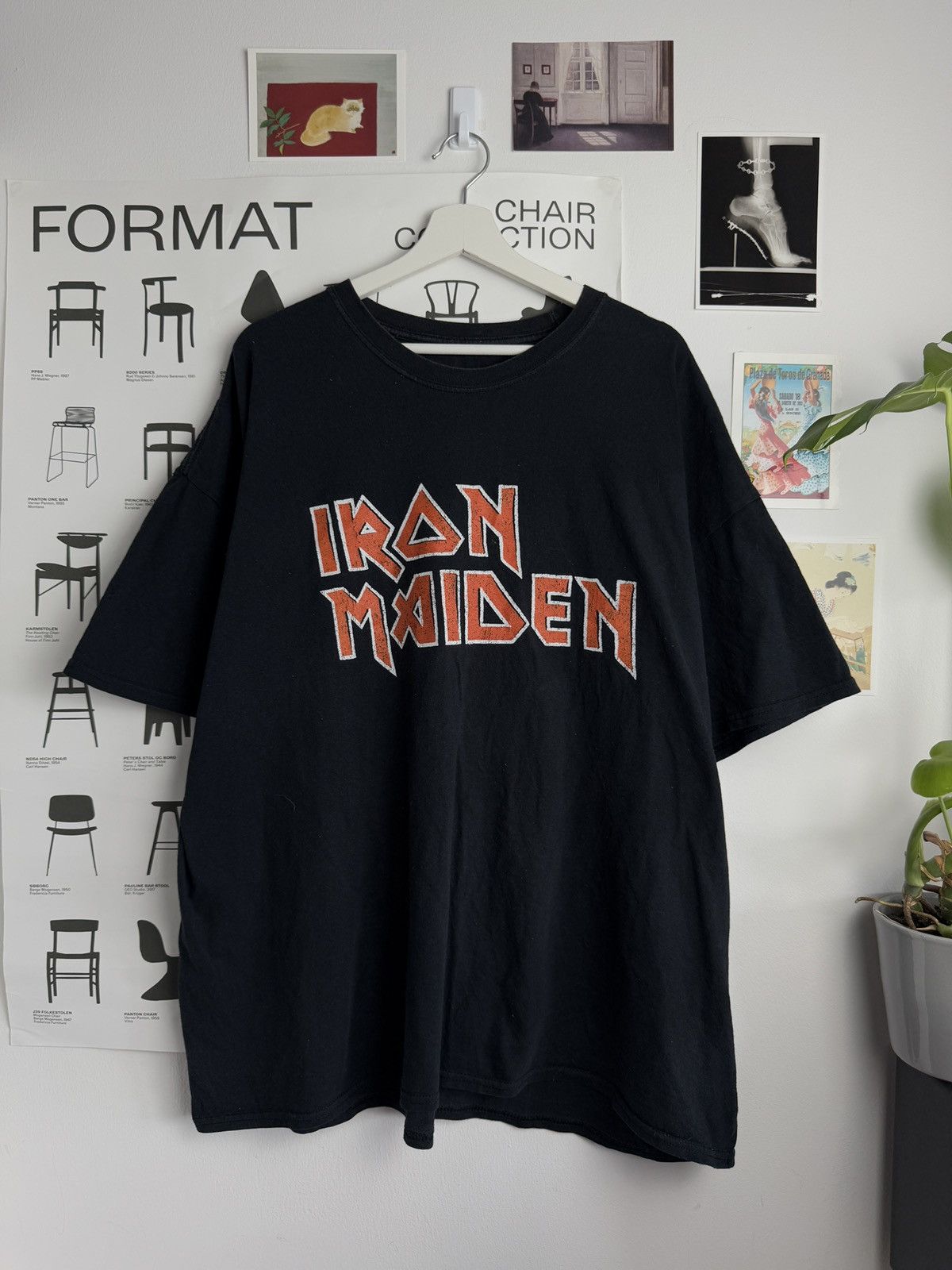 Band Tees × Iron Maiden × Vintage Iron Maiden big logo band merch t-shirt metalica giant 90s Size US XL / EU 56 / 4 - 1 Thumbnail