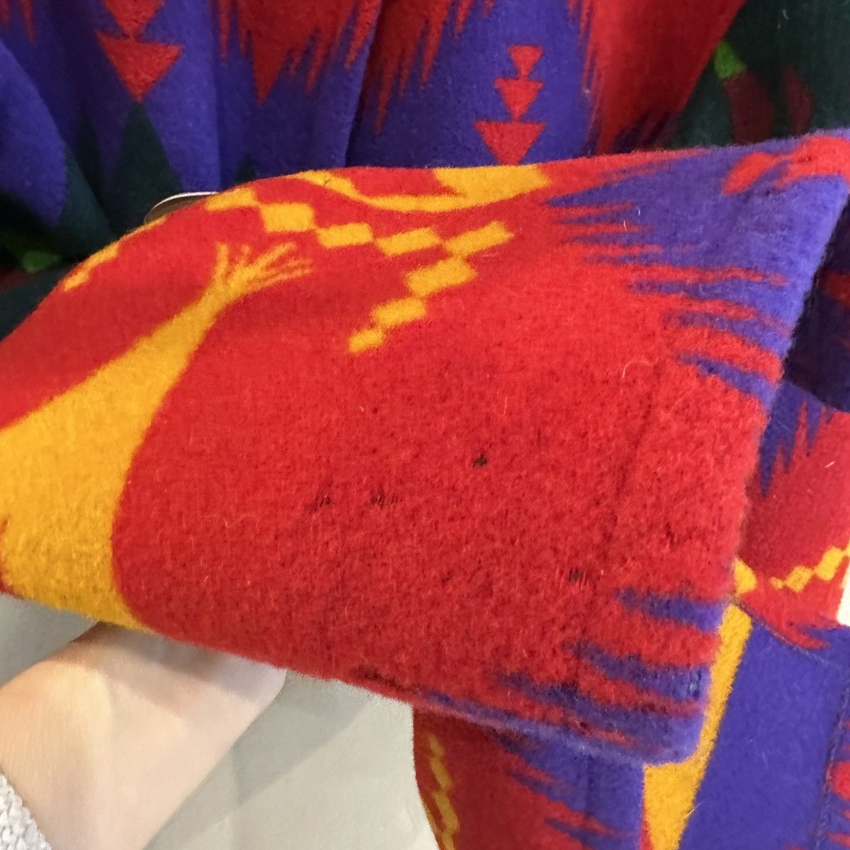 Other Gallery | L | Multi color wester motif Wool over coat car Size L / US 10 / IT 46 - 15 Thumbnail