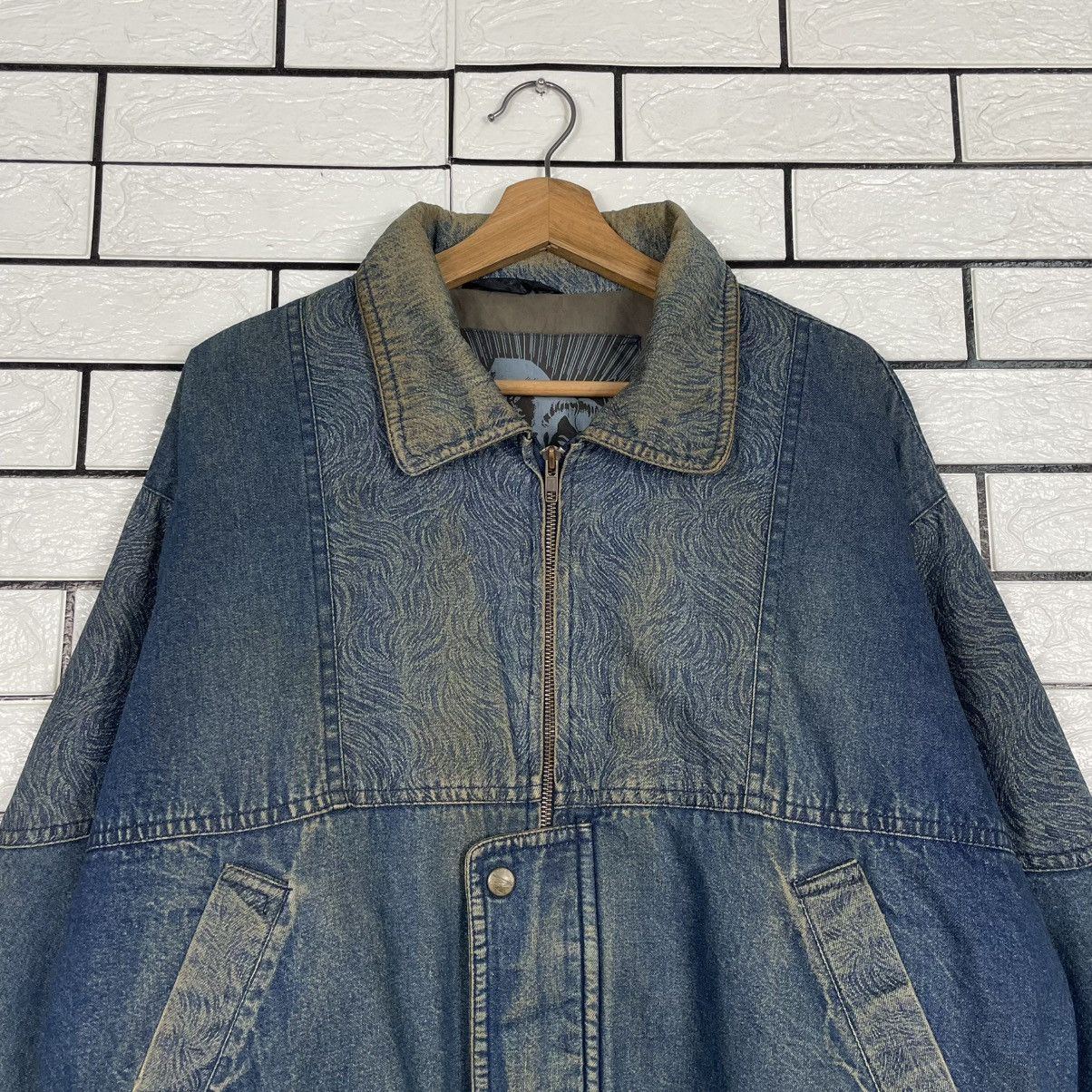 Japanese Brand Ruck Dam Biker Indigo Denim Jacket Size US L / EU 52-54 / 3 - 2 Thumbnail