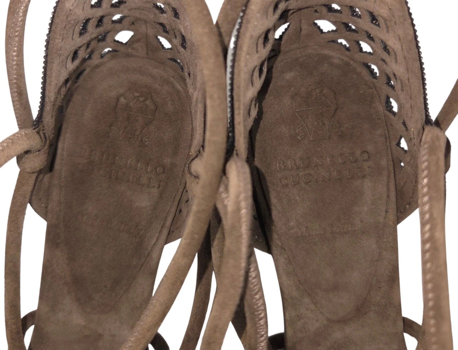 Brunello Cucinelli Brunello Cucinelli Monili Cage Suede Lace Up Heel US 6 EU 36 Size US 6 / IT 36 - 13 Thumbnail