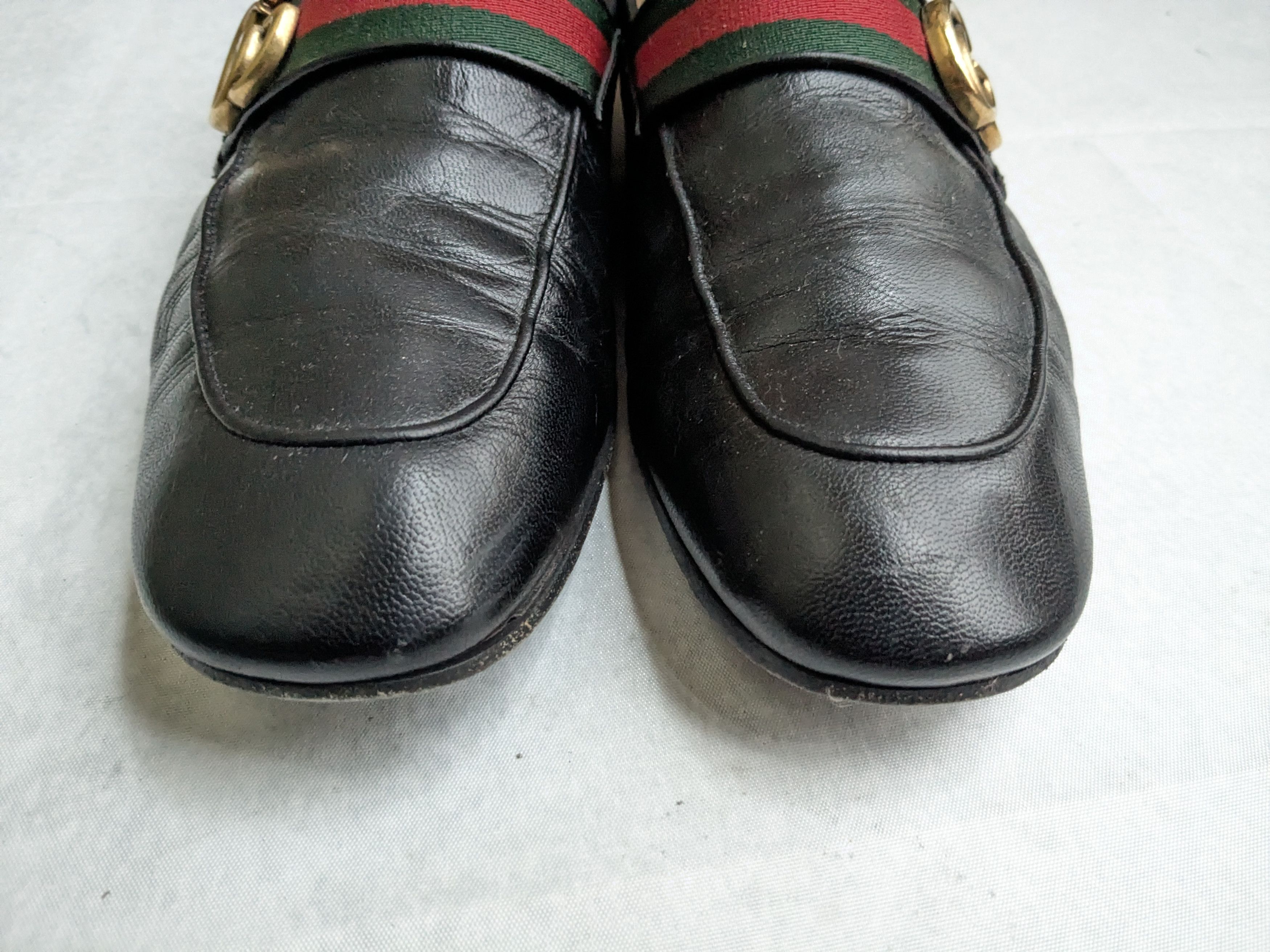 Gucci Gucci Loafers Black 10 Web GG Logo Size US 10 / EU 43 - 4 Thumbnail