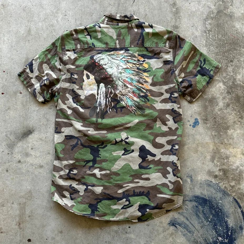 Denim & Supply Ralph Lauren Vintage Denim Supply Ralph Lauren Camo Native American Skull Size US M / EU 48-50 / 2 - 1 Thumbnail