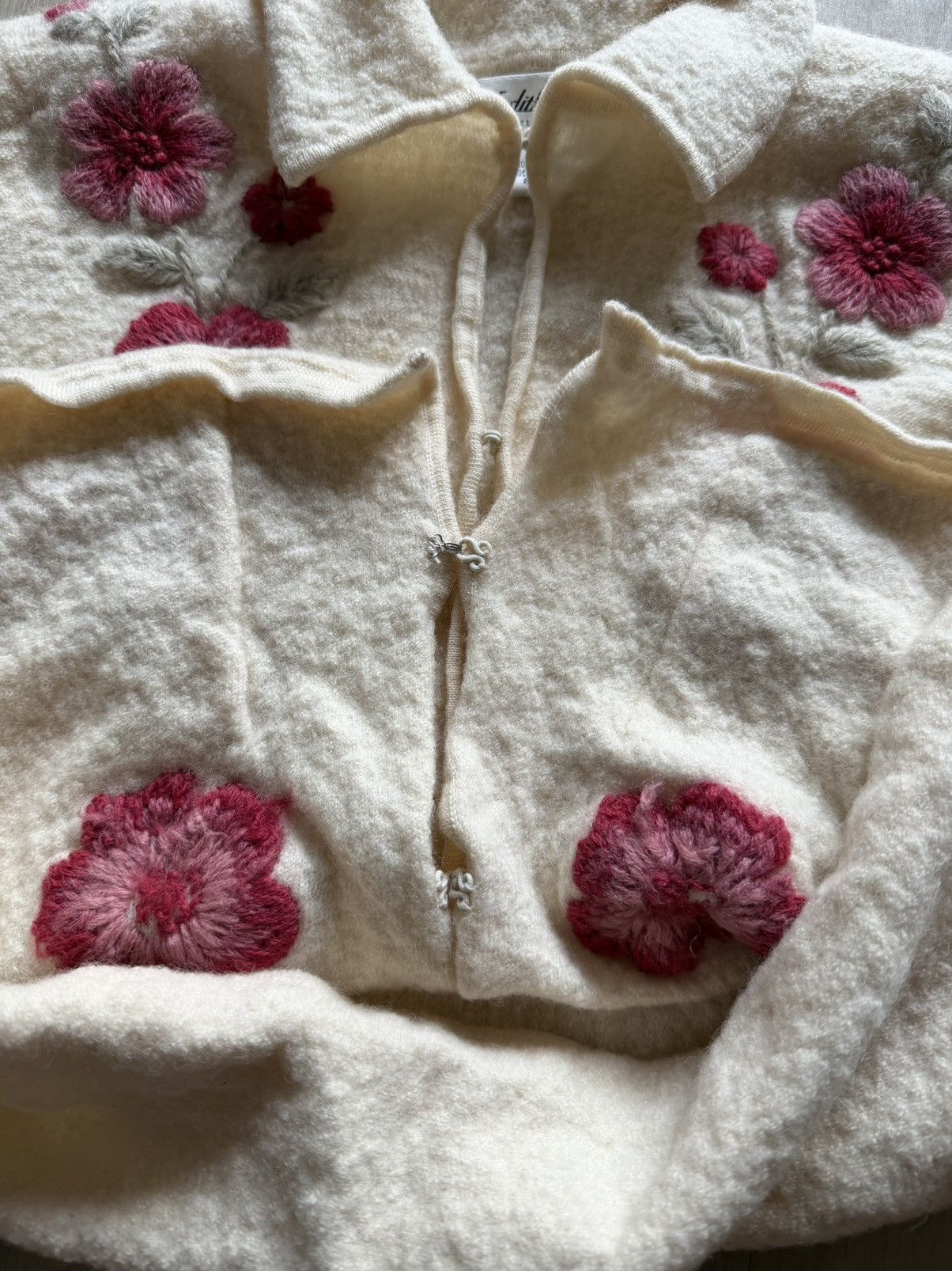 Vintage Vintage Judith Hart Hank Knit Floral Wool Cardigan Sz XL Size XL / US 12-14 / IT 48-50 - 4 Thumbnail