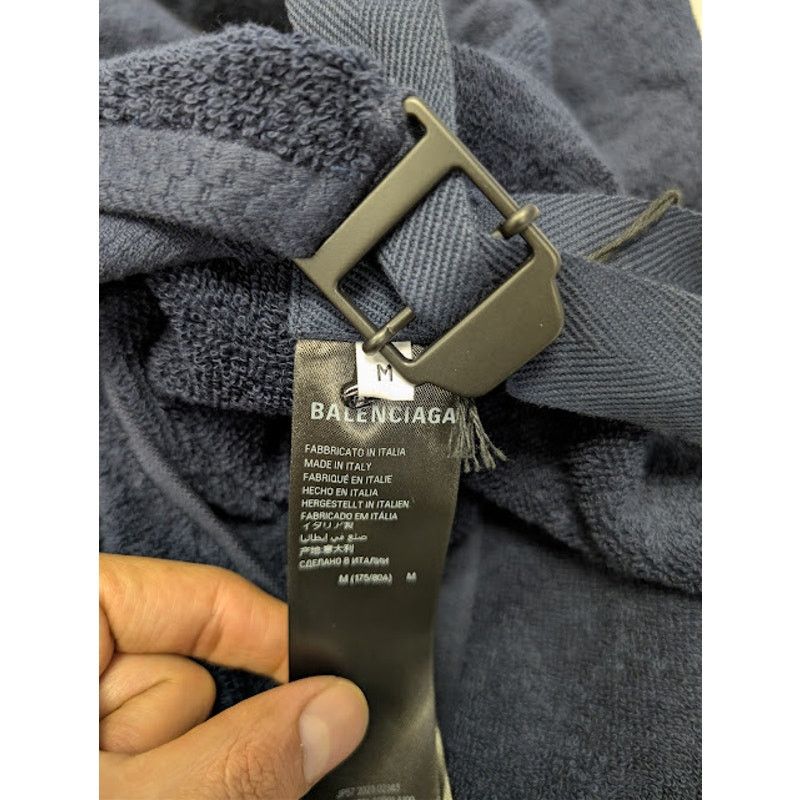 Balenciaga o1rshd1 Size: M / Cotton Skirt Towel in Dark Navy Blue Size 32 - 17 Thumbnail