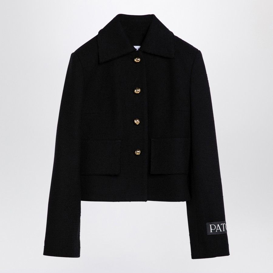 o1d2blof0924 Wool Short Jacket in Black