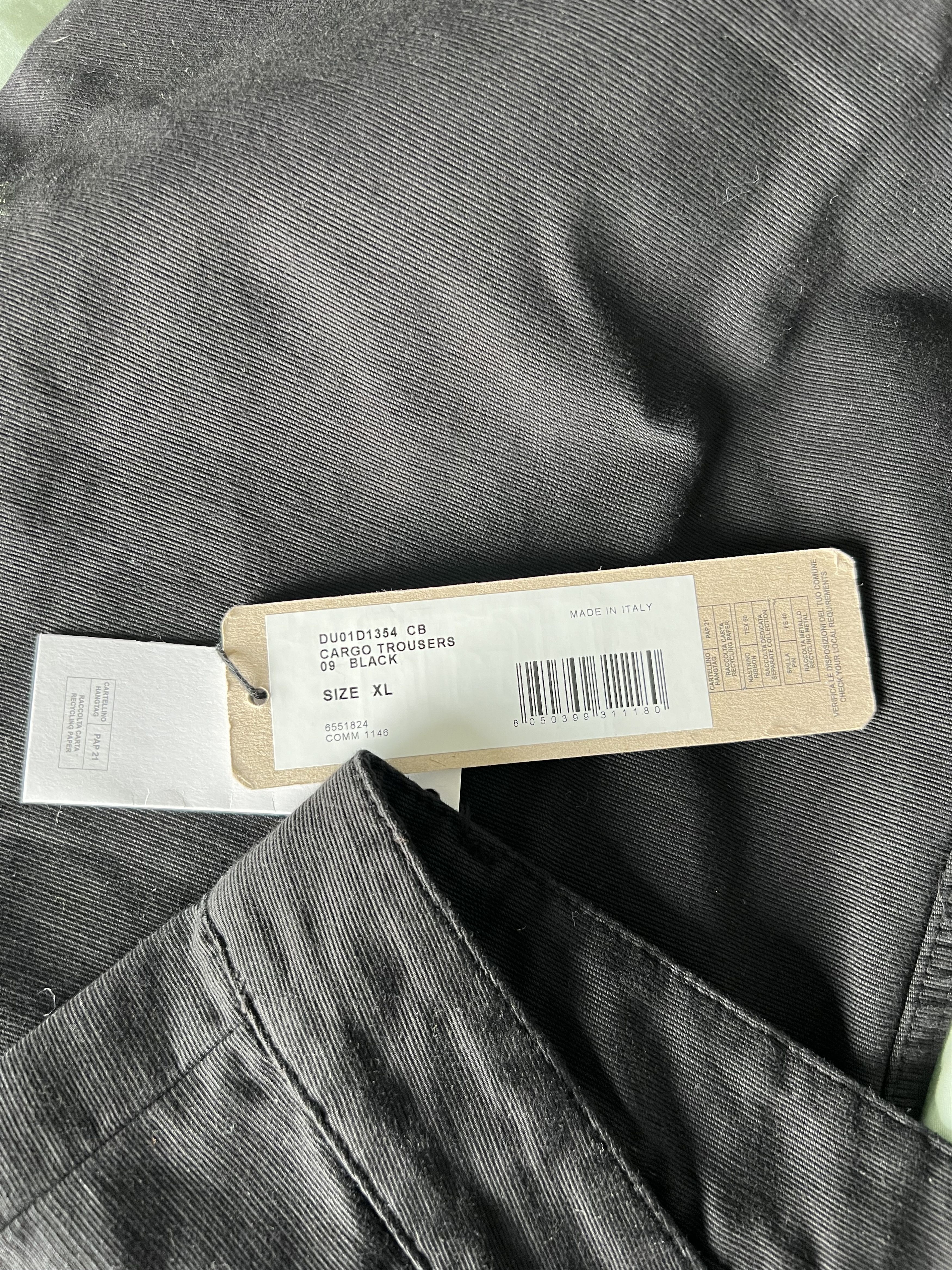 Rick Owens Drkshdw Rick Owens DRKSHDW Cargo Trousers in Black Size US 37 - 8 Thumbnail