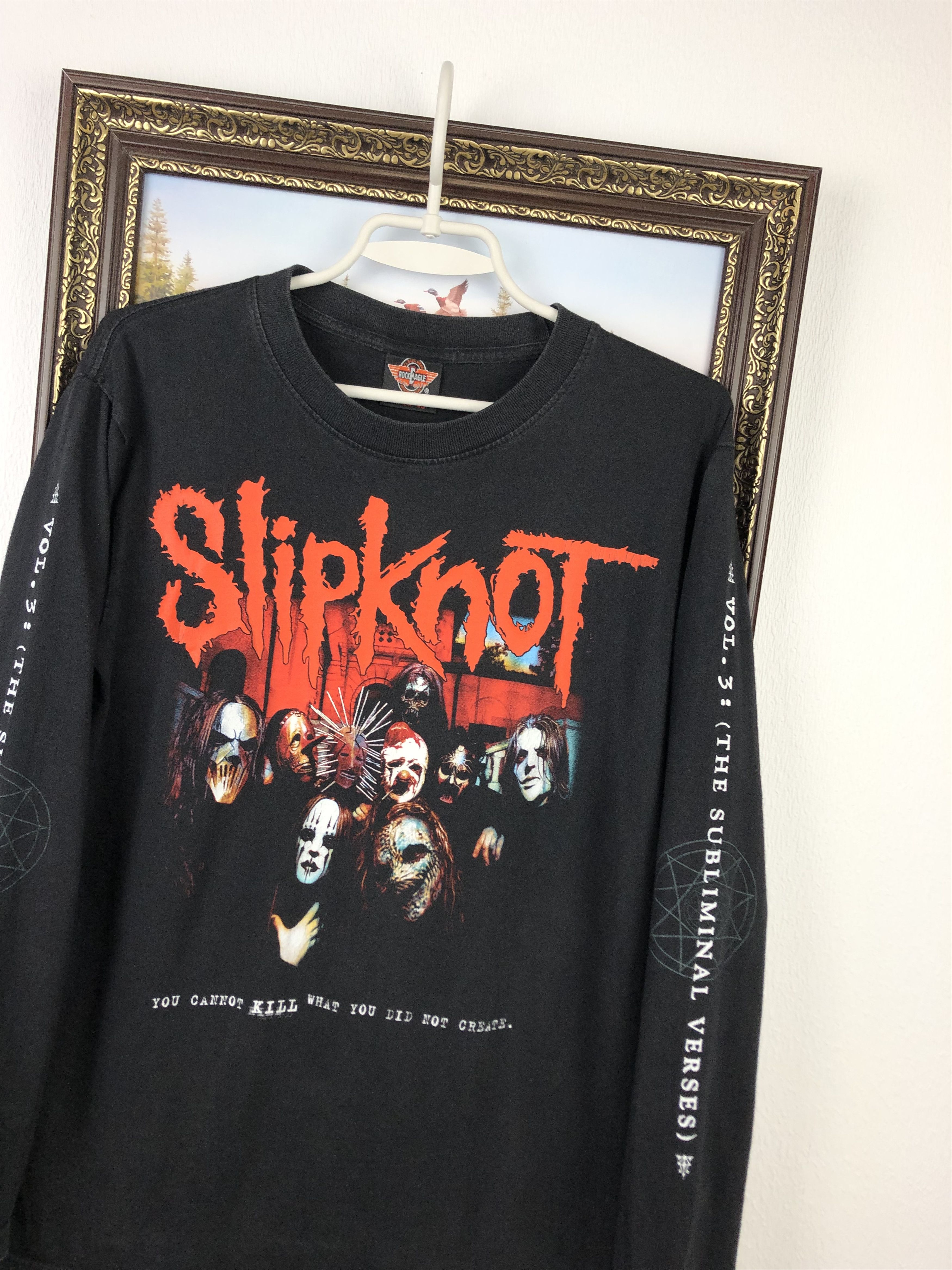 Band Tees Vintage Slipknot Over Print Band Shirt Long Sleeve Tee Iowa Size US S / EU 44-46 / 1 - 4 Thumbnail