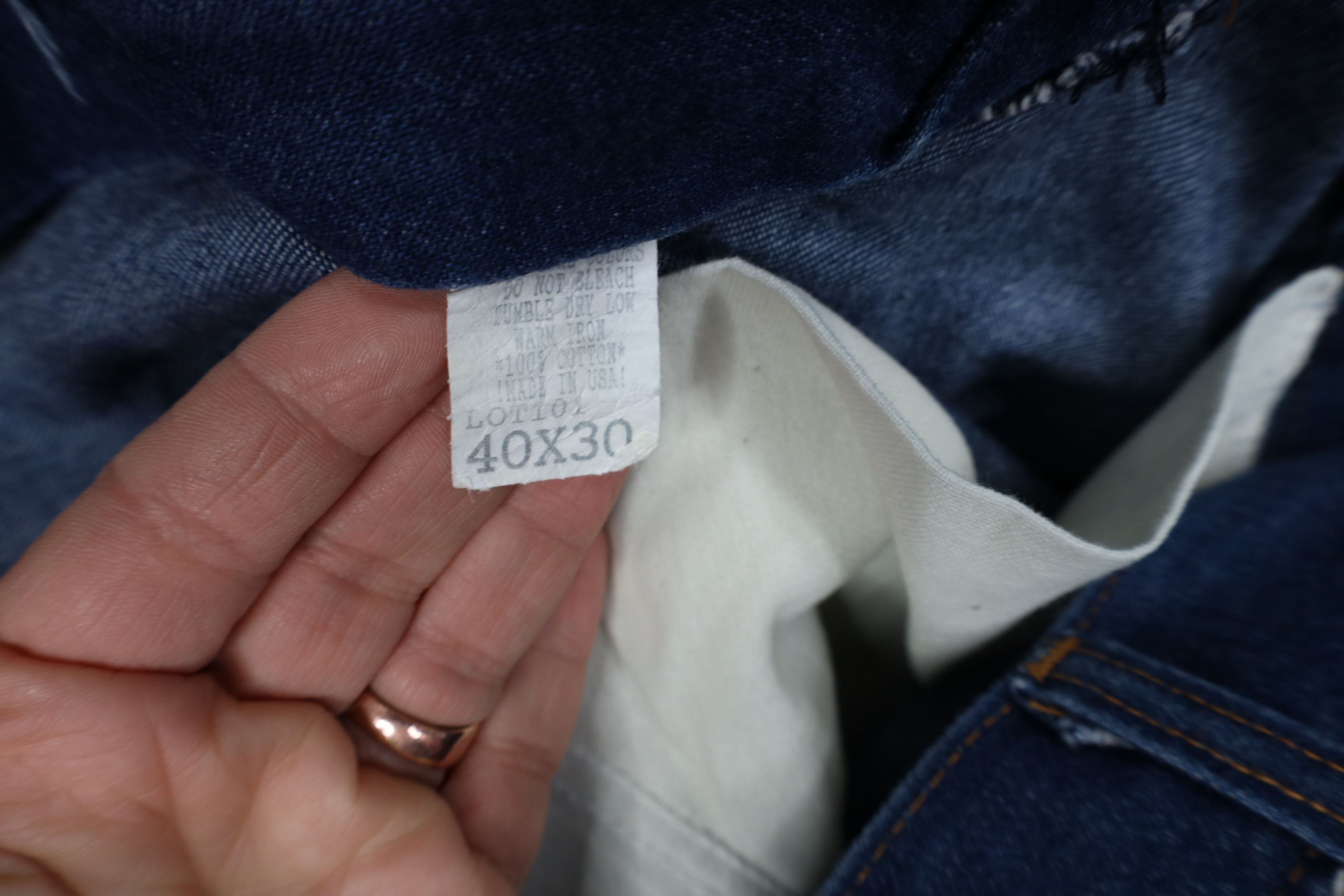 Vintage Vintage 90s Streetwear Wide Leg Dungaree Denim Jeans USA Size US 40 / EU 56 - 9 Thumbnail