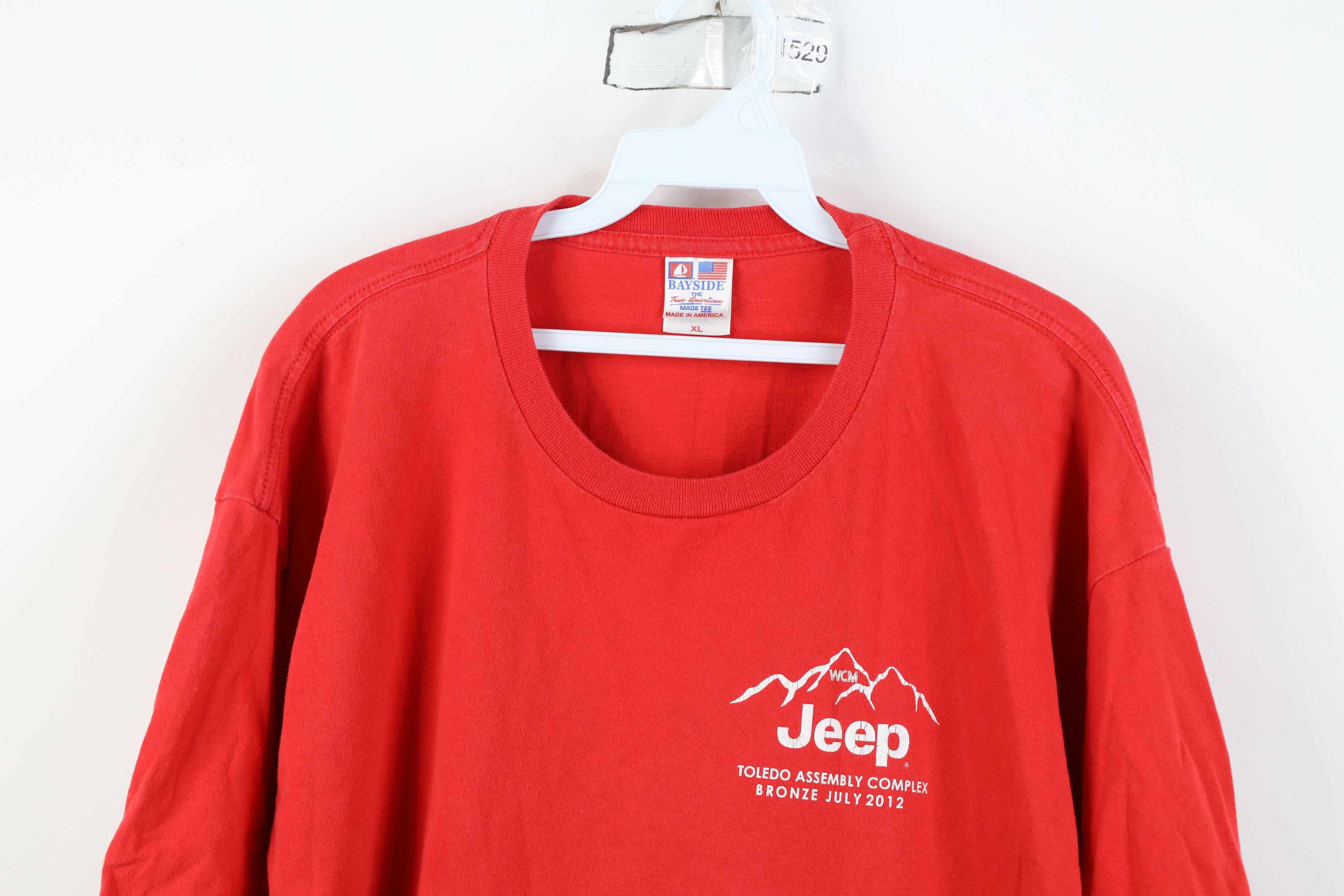 Vintage Vintage Y2K Union Made Assembly Complex T-Shirt Red USA Size US XL / EU 56 / 4 - 2 Thumbnail