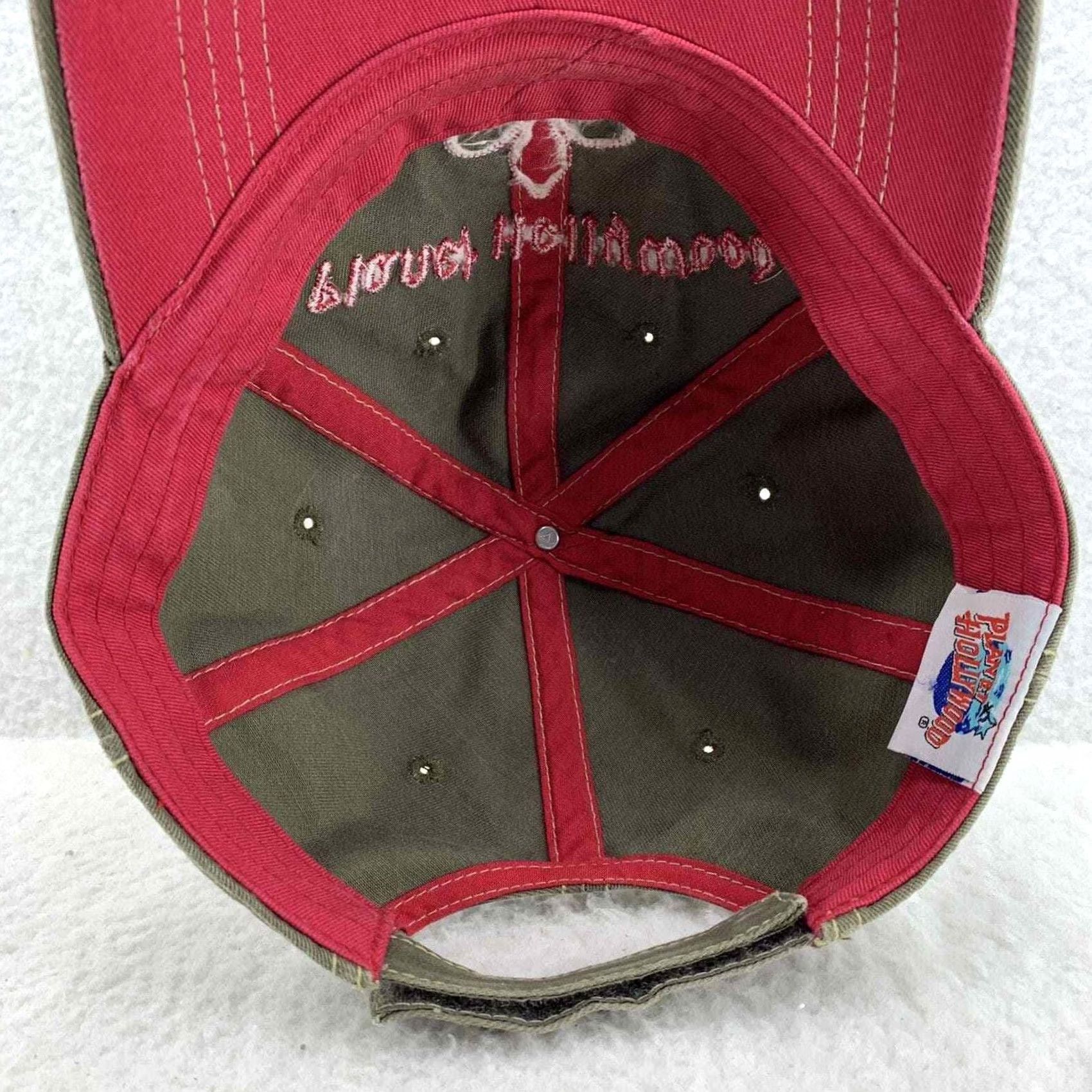 Planet Hollywood Planet Hollywood Myrtle Beach SC Baseball Hat OSFM Pink Green Distressed Womens Size ONE SIZE - 5 Thumbnail