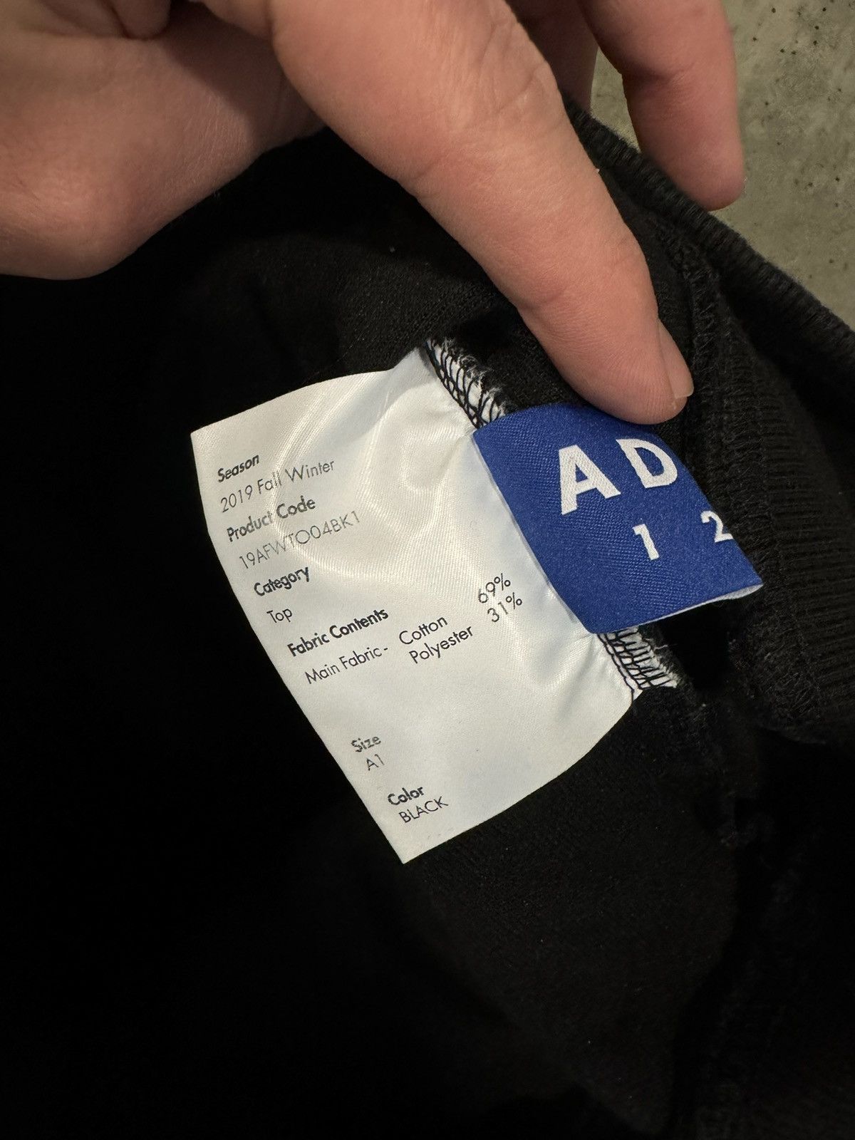 Ader Error Ader Error Turtleneck Long Sleeve Sweatshirt Black Size A1 Size US M / EU 48-50 / 2 - 9 Thumbnail