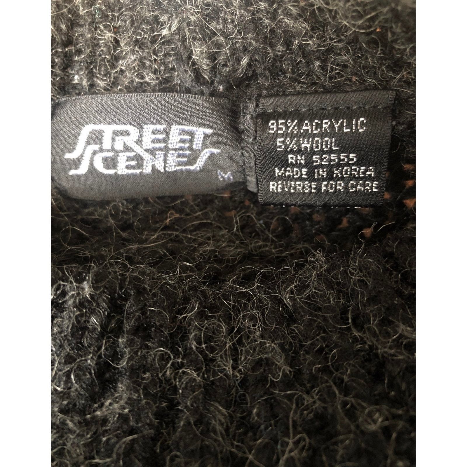 Vintage American Vtg 80-90s street scenes sweater black blue medium Size US M / EU 48-50 / 2 - 4 Thumbnail