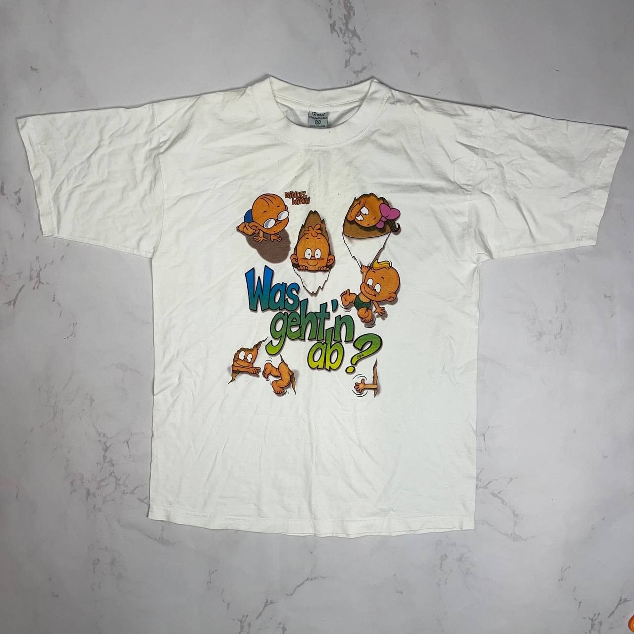 Vintage Vintage Vintage Windel Winni Was geht'n ad T-Shirt size XL Size US XL / EU 56 / 4 - 1 Thumbnail