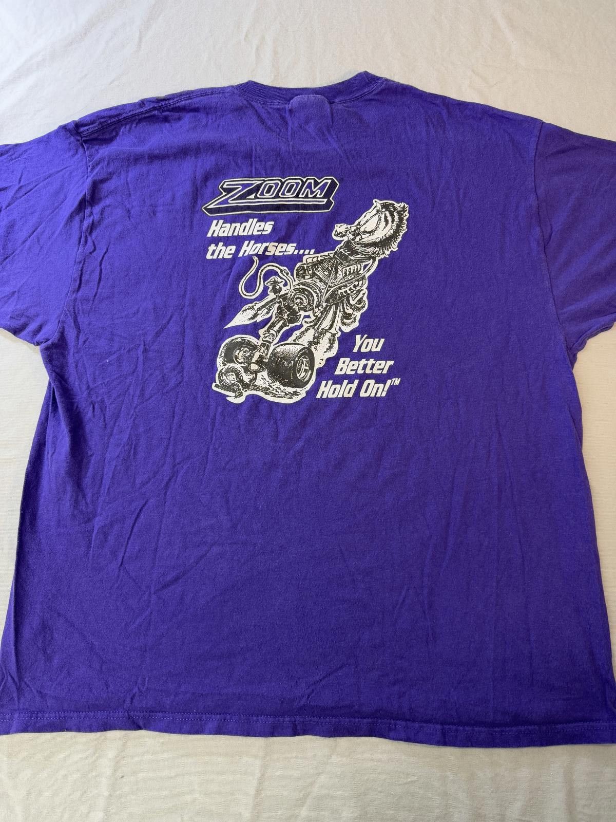 Hanes Zoom You Better Hold On Handle Horses - Biker Art Tee 2XL Size US XXL / EU 58 / 5 - 2 Thumbnail
