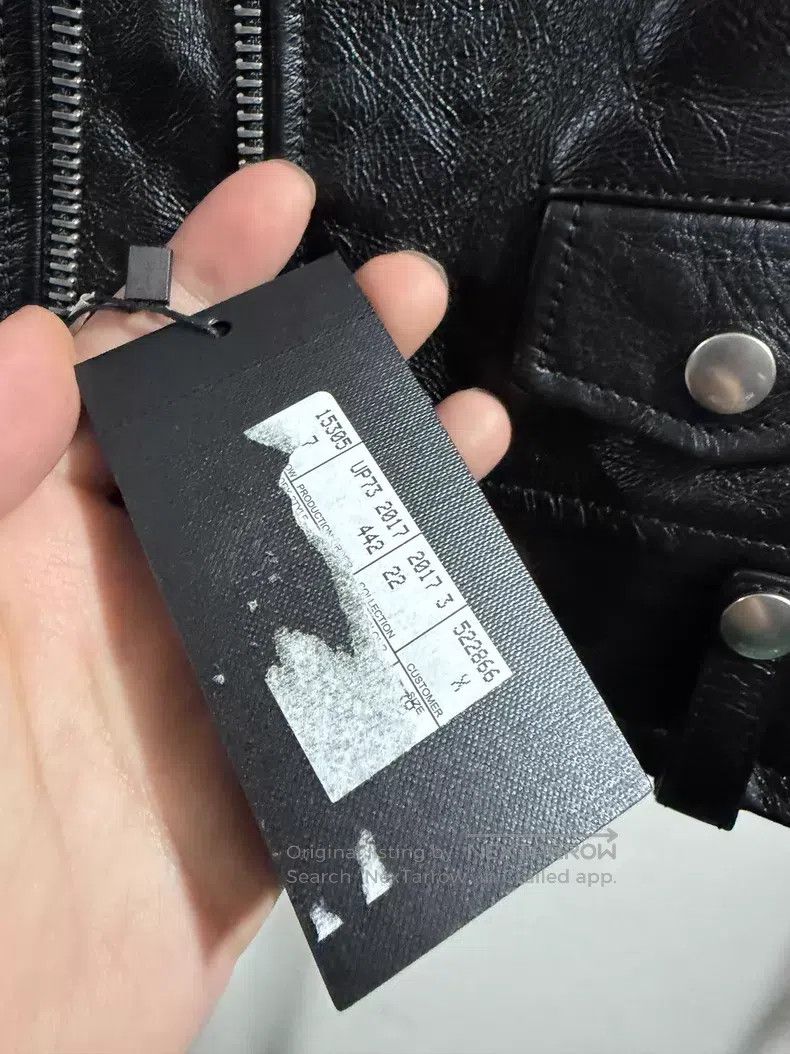 Saint Laurent Paris Saint Laurent Paris Black Leather Moto Jacket i Size XS / US 0-2 / IT 36-38 - 5 Thumbnail