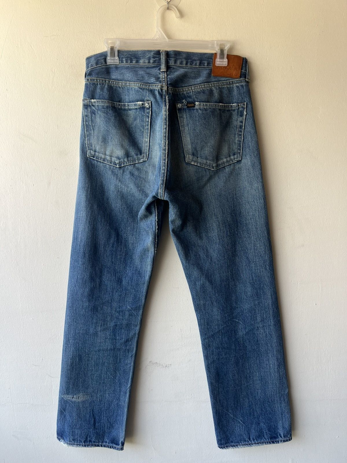 Chimala Chimala Japan Distressed Faded Denim Selvedge Jeans Size US 31 - 20 Thumbnail