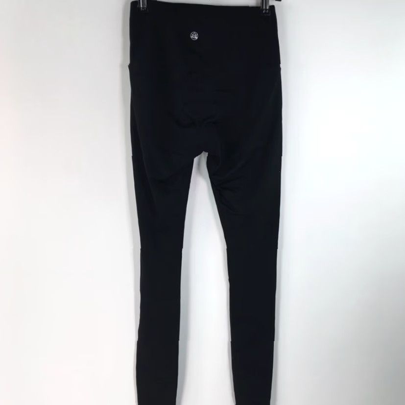 Vintage VINTAGE Tsla Womens Activewear Leggings Skinny Black Elastic Waist XS Yoga Workout Sleepwear Women Size 26" / US 2 / IT 38 - 2 Thumbnail