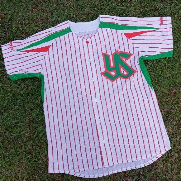 Japanese Brand Tokyo Yakult Swallow #14 ⚾ NPB Japan Baseball Jersey 🎌 Size US L / EU 52-54 / 3 - 2 Thumbnail