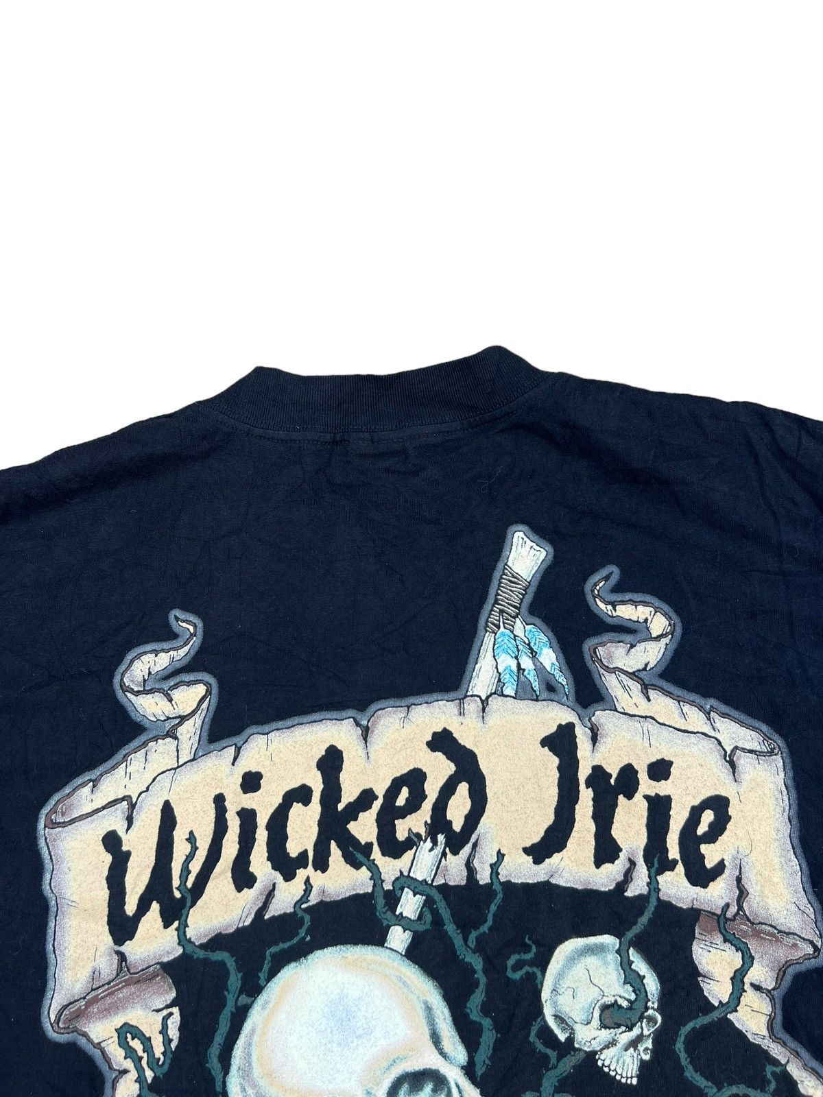 Vintage RARE! Vintage 90s Jamaican Style Wicked Irie t shirt Size US L / EU 52-54 / 3 - 12 Thumbnail