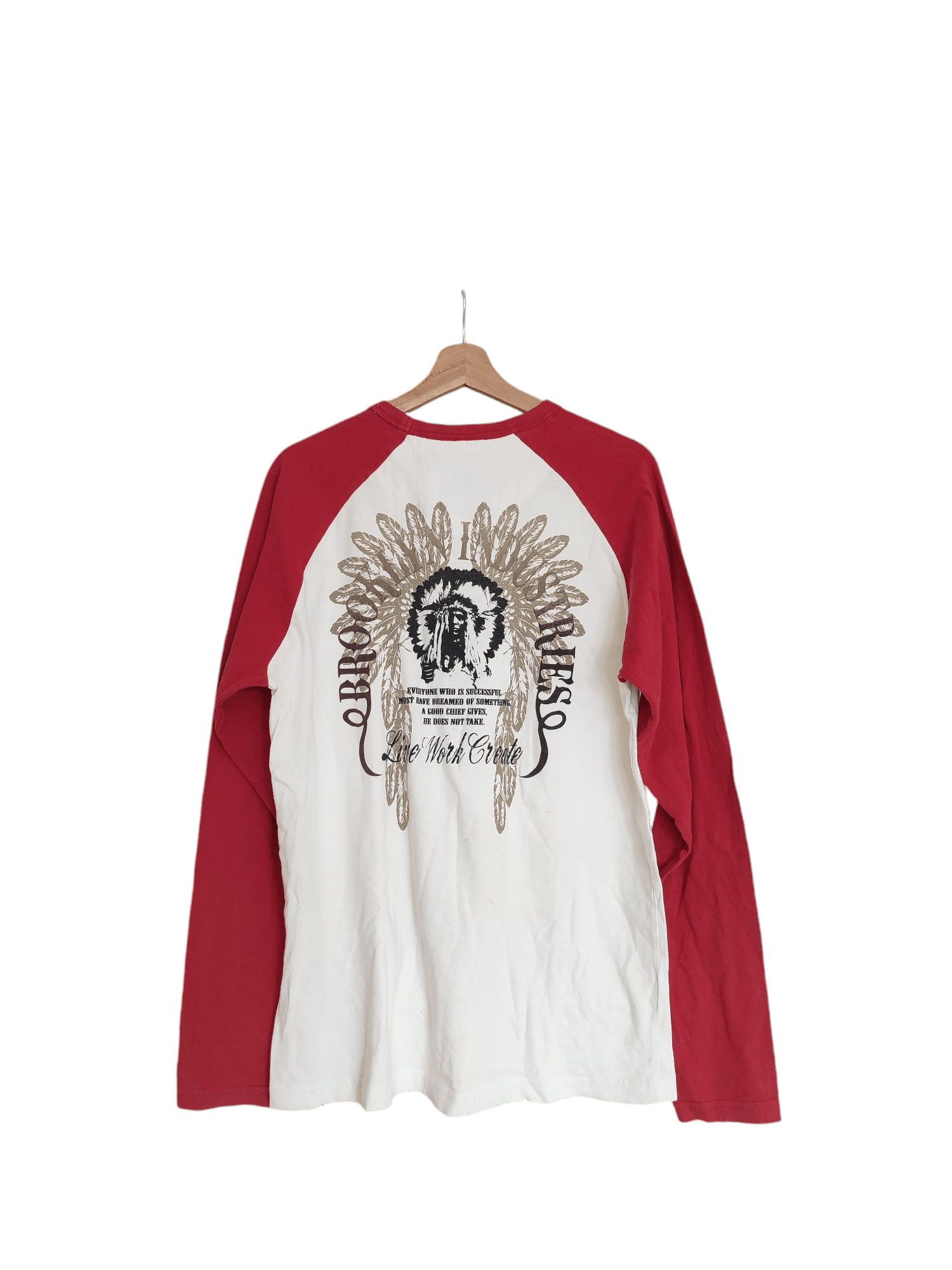 Japanese Brand Crazy y2k BROOKLYN INDUSTRIES APACHE LONG SLEEVE Size US L / EU 52-54 / 3 - 4 Thumbnail