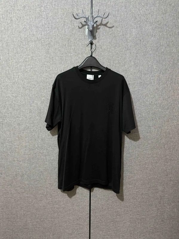 Burberry Burberry Black Cotton Logo T-Shirt for Men Size US S / EU 44-46 / 1 - 1 Thumbnail