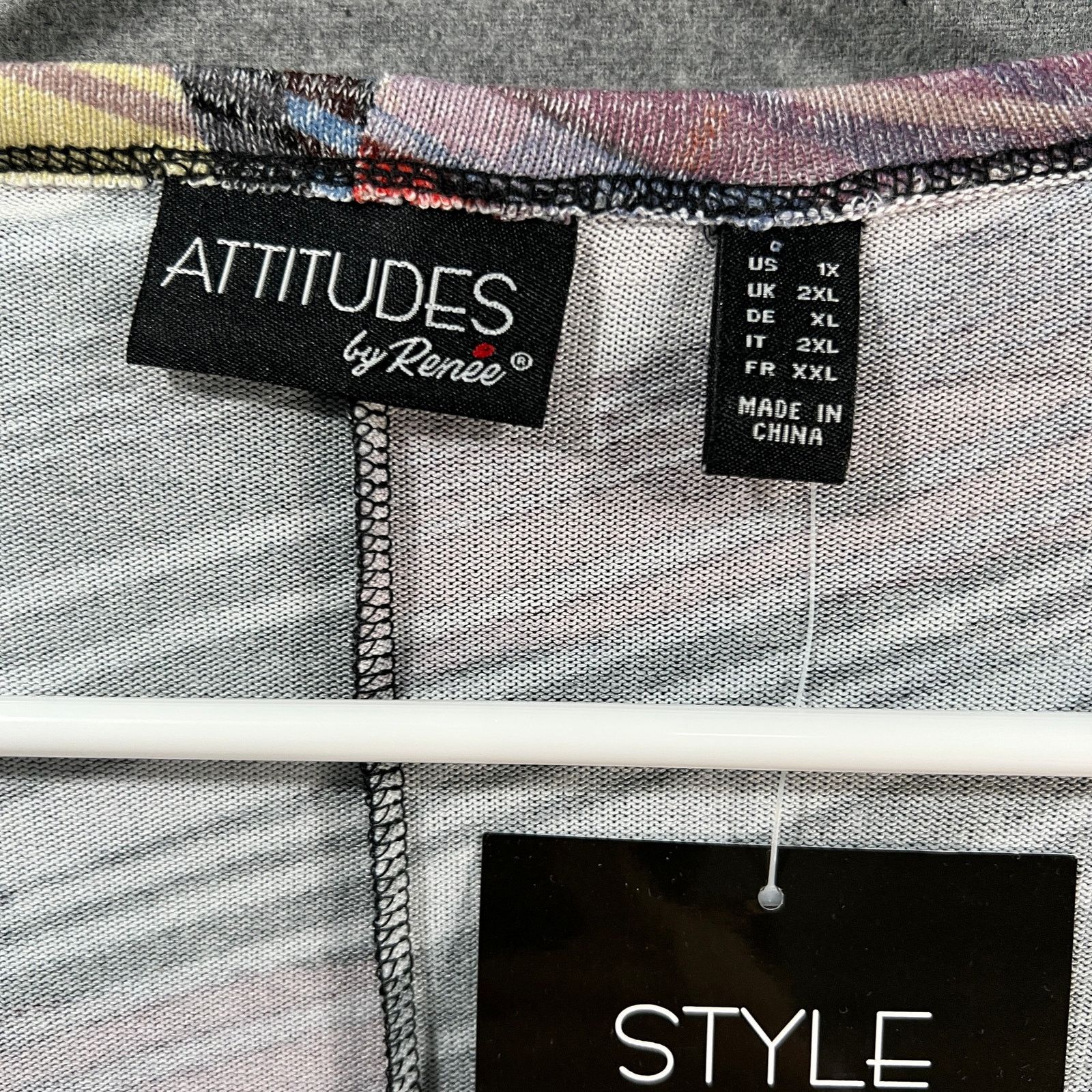 Other Attitudes by Renee Global Illusions Casknit Cocoon Cardige Size XL / US 12-14 / IT 48-50 - 3 Thumbnail