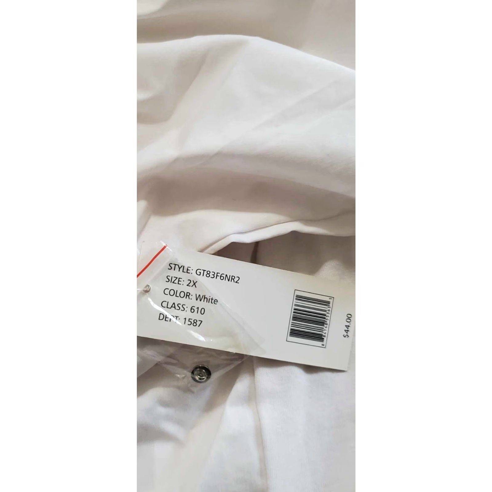Vintage Zac & Rachel Womens Button-Up 2X White NWT MSRP 4 Plus Size Top Size XXL / US 16-18 / IT 52-54 - 3 Thumbnail