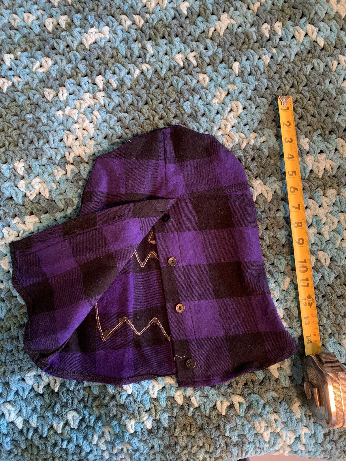 Asspizza Asspizza Purple Flannel Face Mask Size 34 - 5 Thumbnail