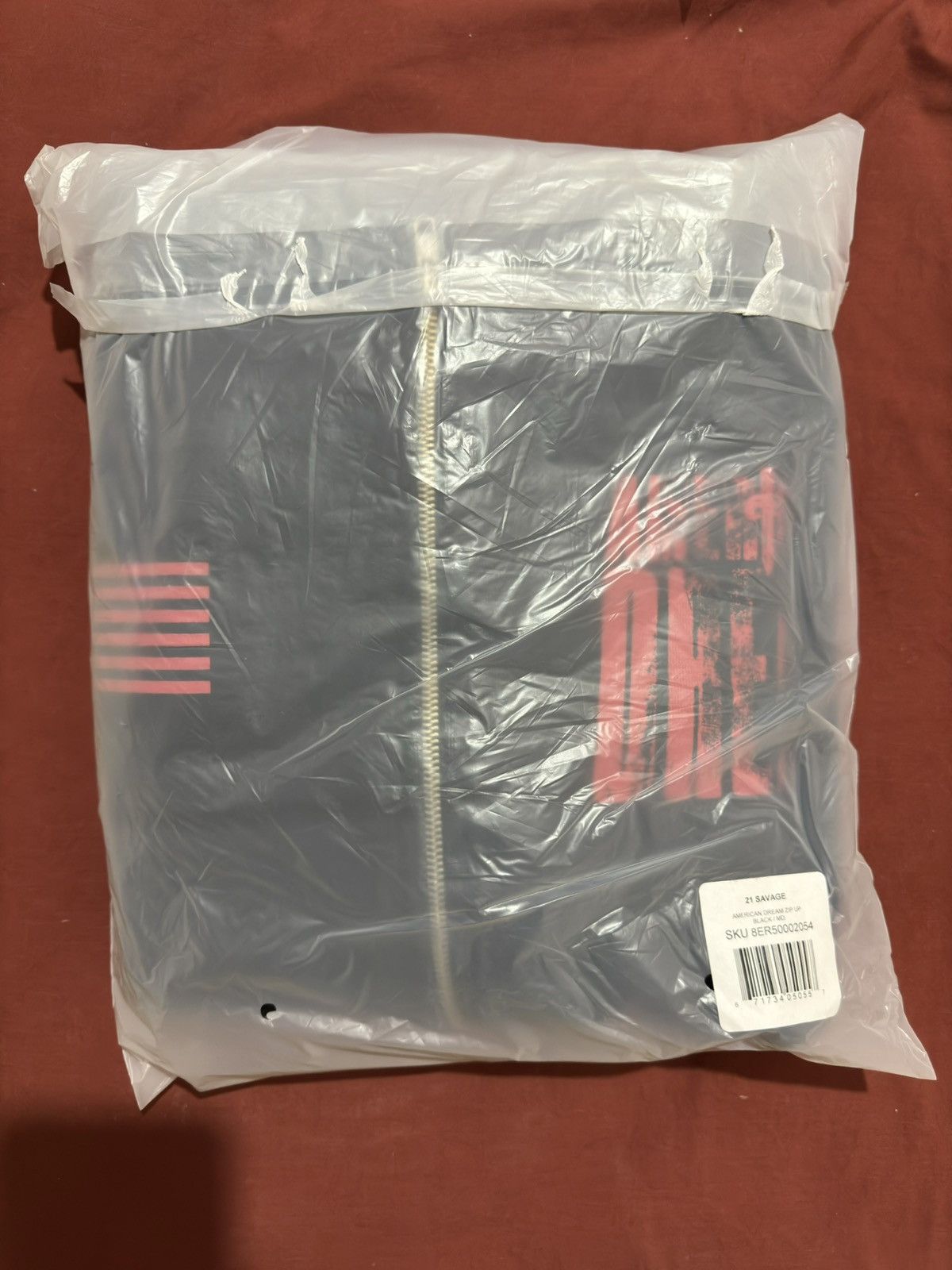 21 Savage 21 Savage American Dream Black Zip Up Hoodie Size M Size US M / EU 48-50 / 2 - 2 Thumbnail