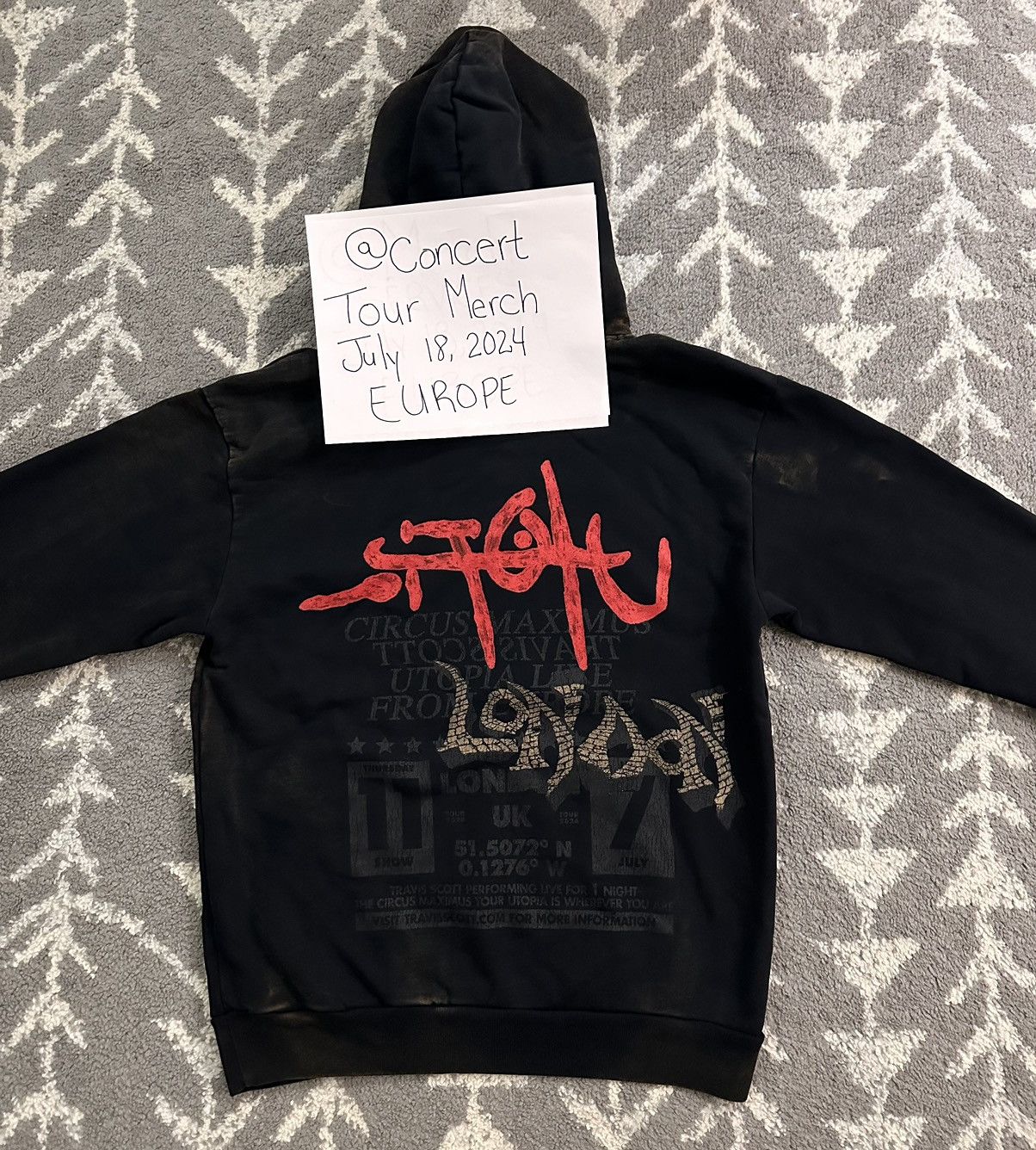 Travis Scott London Exclusive Travis Scott Circus Maximus Utopia Hoodie Size US XL / EU 56 / 4 - 3 Thumbnail