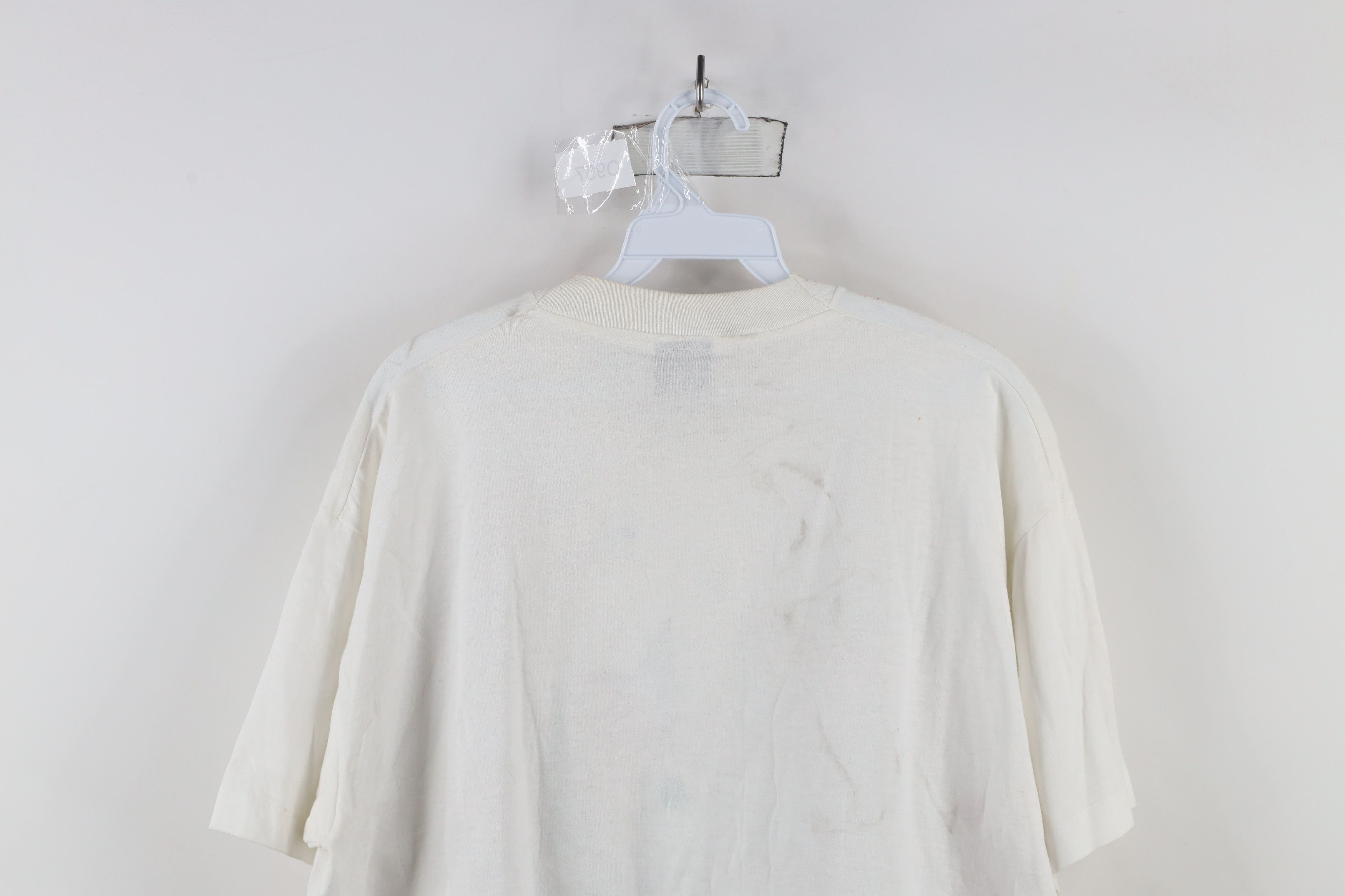 Vintage Vintage 90s Streetwear Abstract Jeweled T-Shirt White USA Size XL / US 12-14 / IT 48-50 - 15 Thumbnail